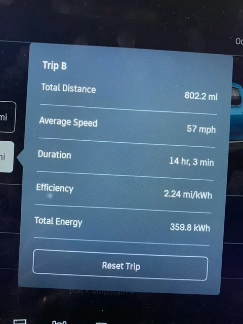 Rivian R1T R1S First trip requiring charging on the road image1