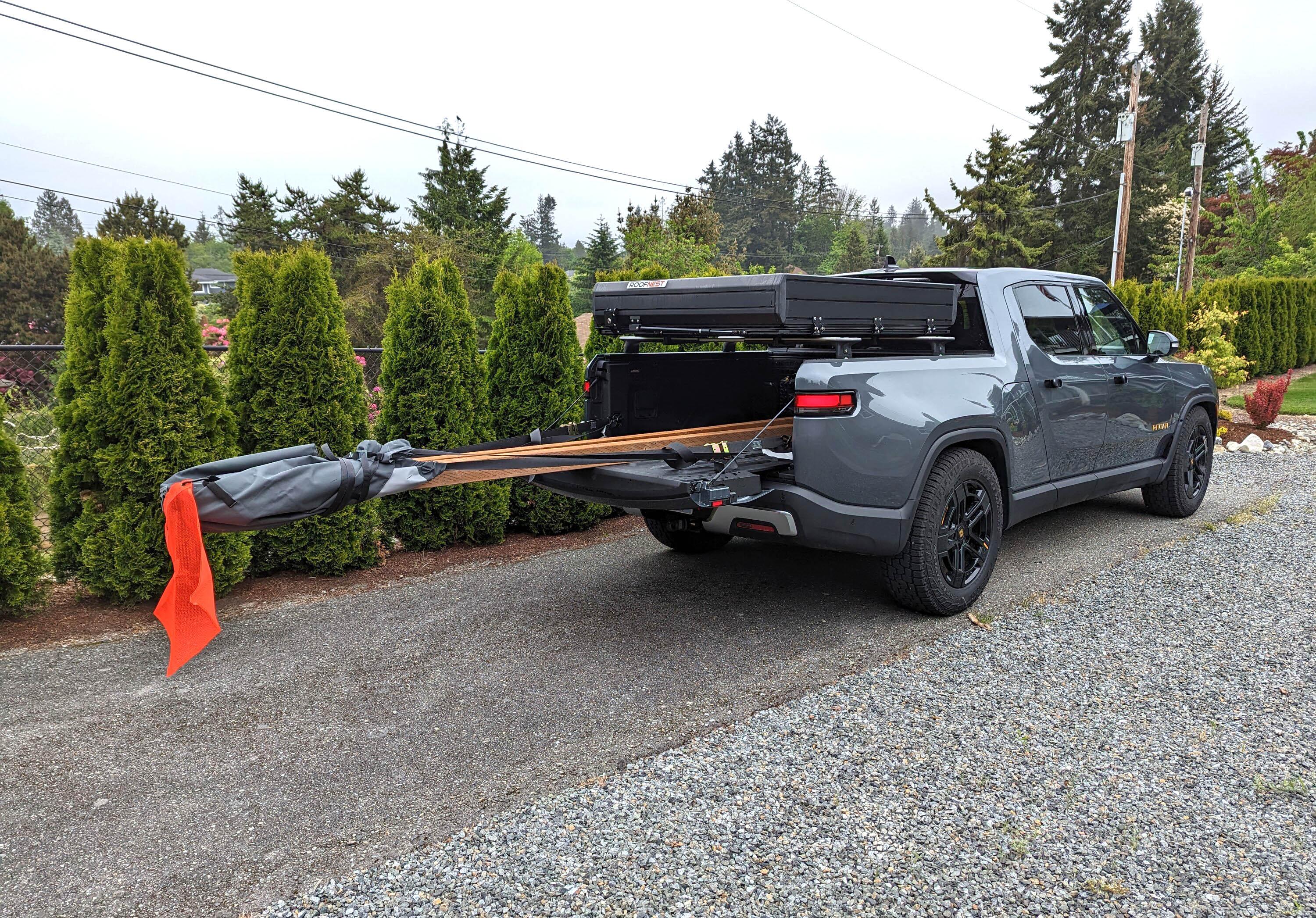 Rivian R1T R1S LOADD Sheett to Haul 12' Cargo (4x4 posts) Rivian R1T LOADD Sheett to Haul 12' Cargo