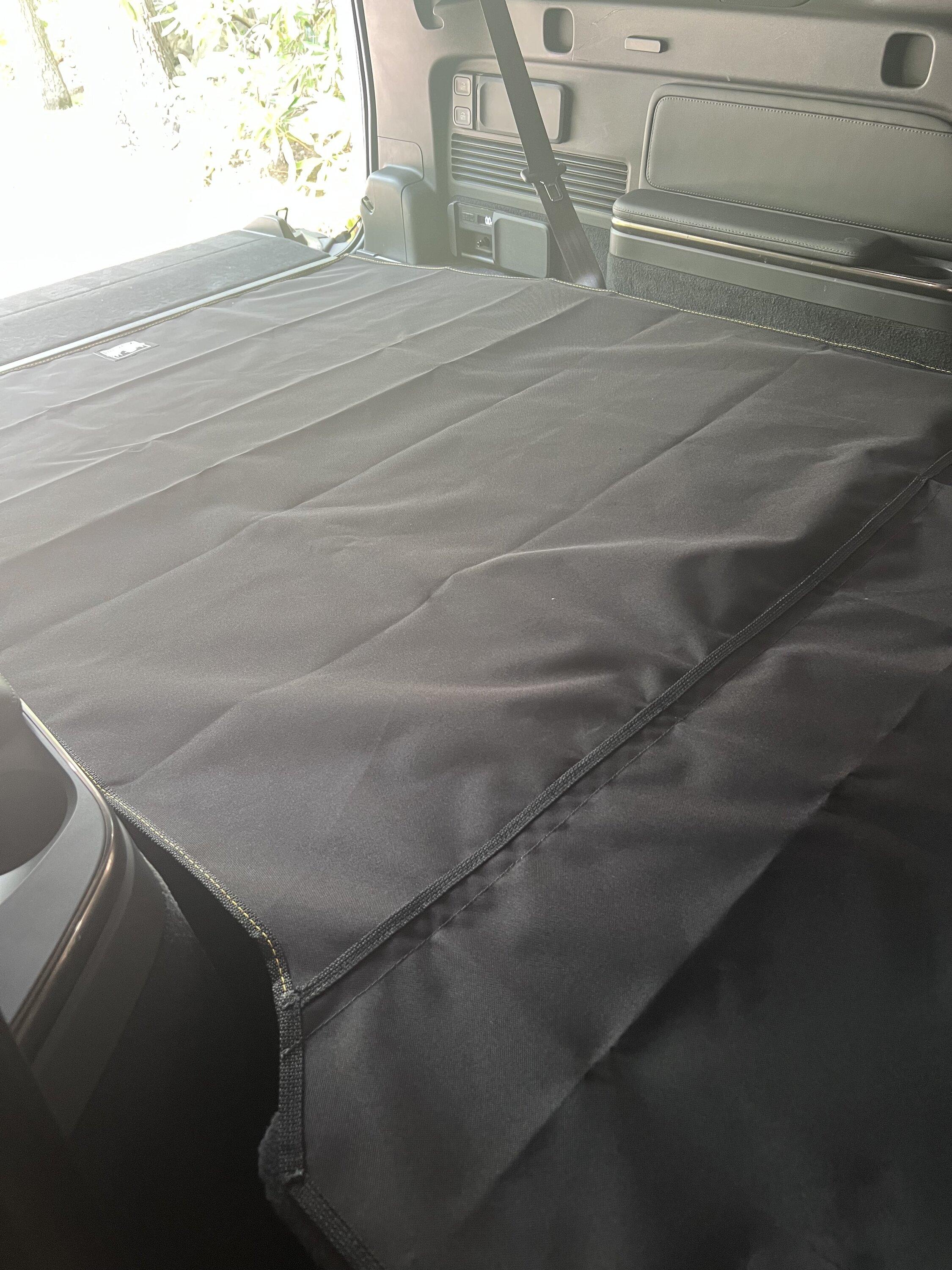 Rivian R1T R1S Pet Owners Rejoice! Sneak Peek at the excellent Canvasback 1-Piece R1S Cargo Cover Prototype IMG_8386