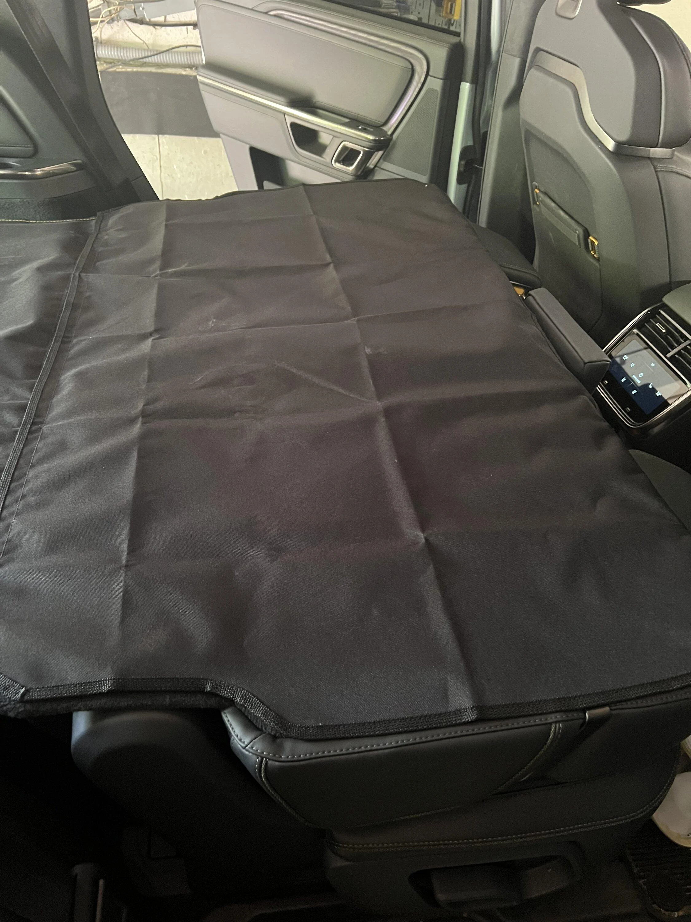 Rivian R1T R1S Pet Owners Rejoice! Sneak Peek at the excellent Canvasback 1-Piece R1S Cargo Cover Prototype IMG_8385