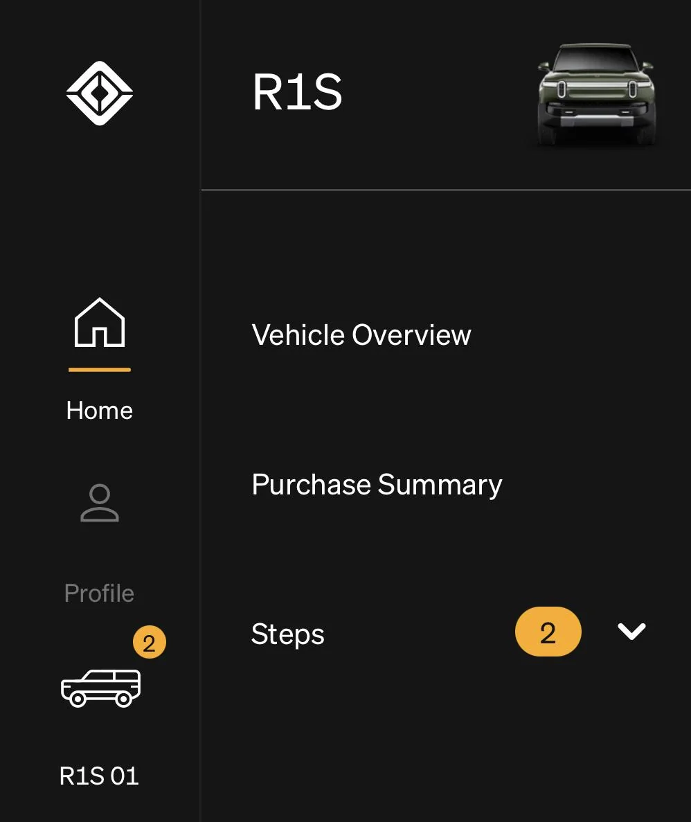 Rivian R1T R1S R1S Shop access live with lots of inventory! IMG_4482