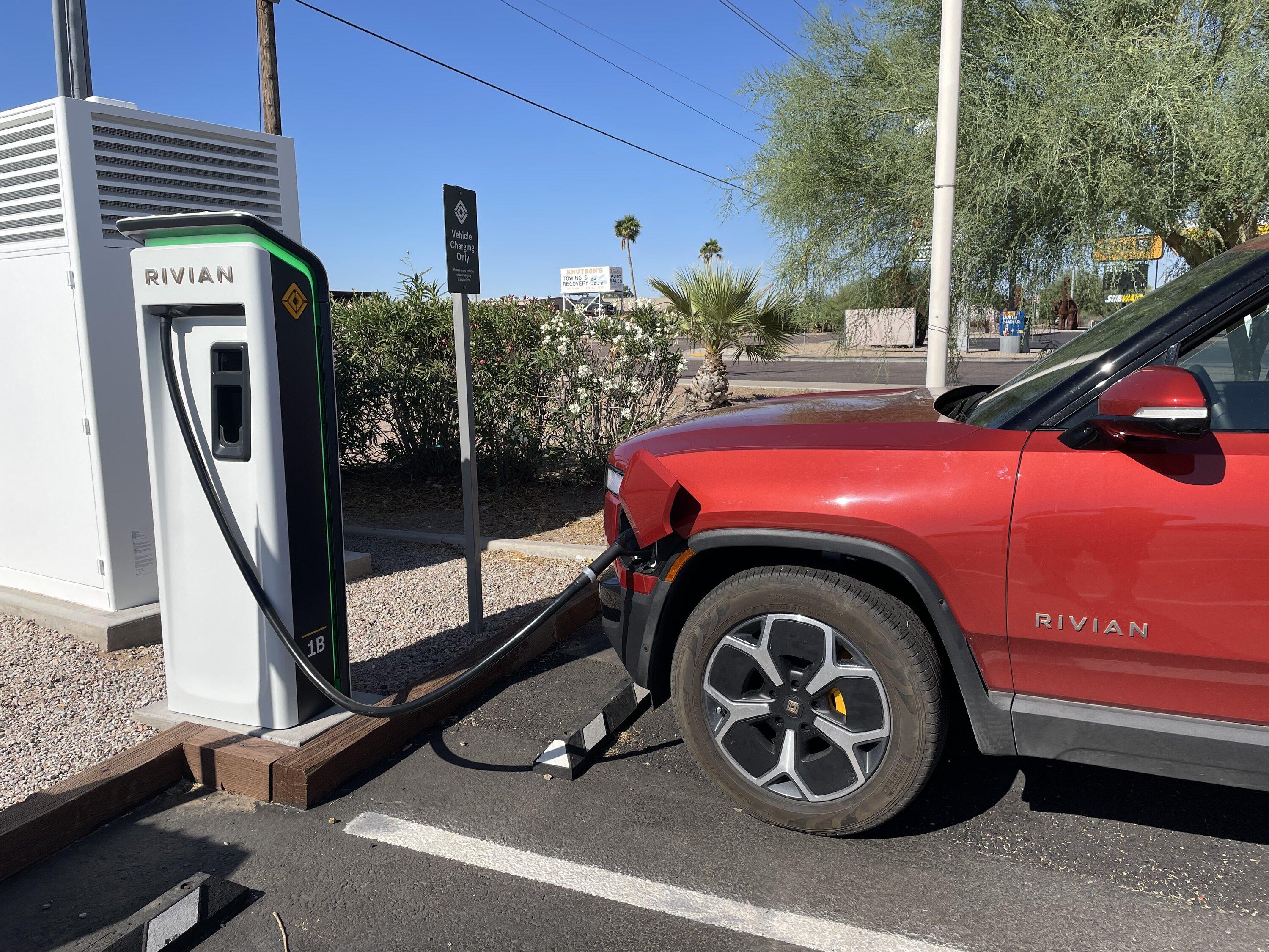 Rivian R1T R1S RAN Rivian Charging Stations Locations Map via Google Maps IMG_0475