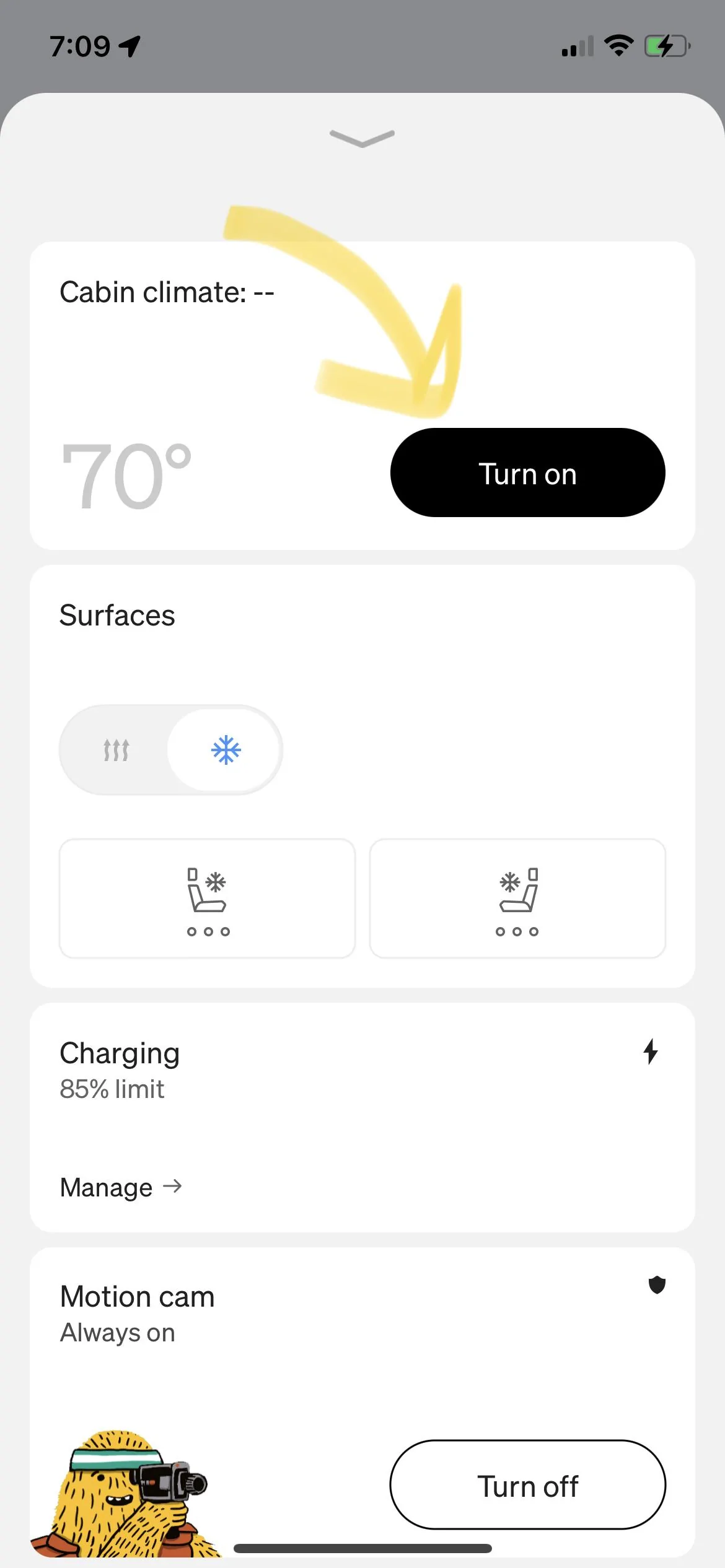 Rivian R1T R1S Climate control in Rivian App is grayed out? IMG_1466