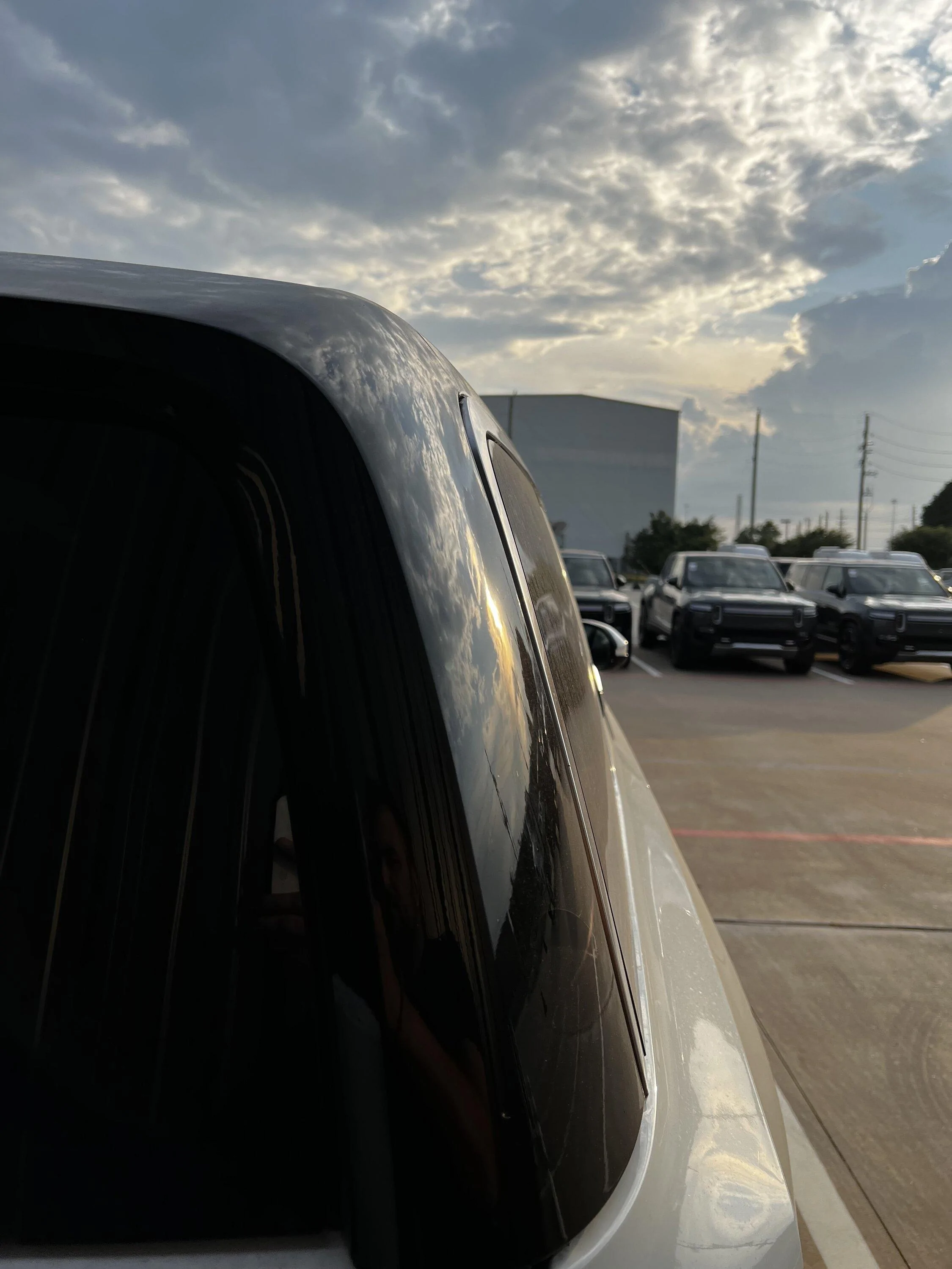 Rivian R1T R1S Rear Window Trim Sticking Out on Both Sides IMG_7513