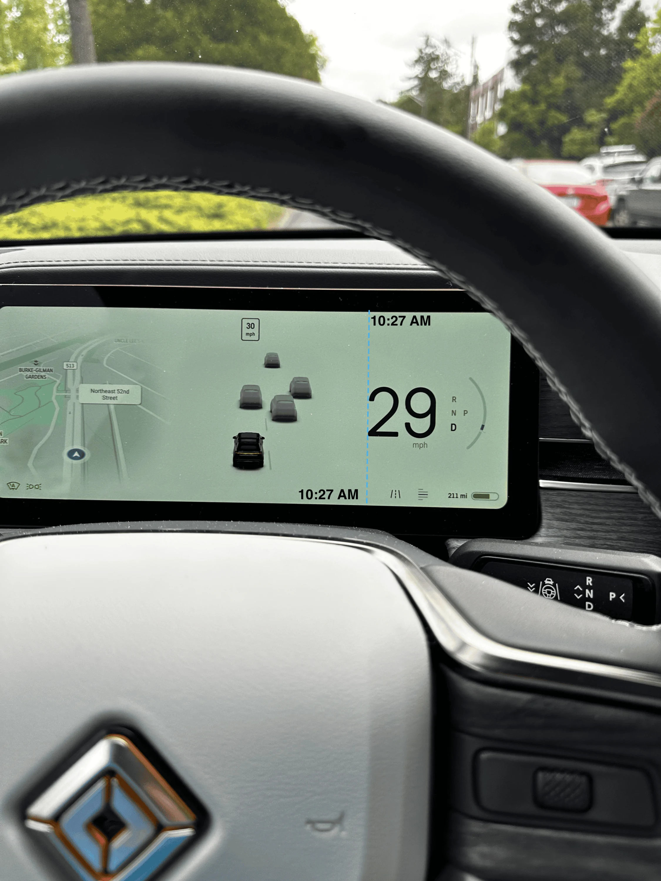 Rivian R1T R1S I submitted a feature request to add a clock to the driver's dash Rivian-Clock