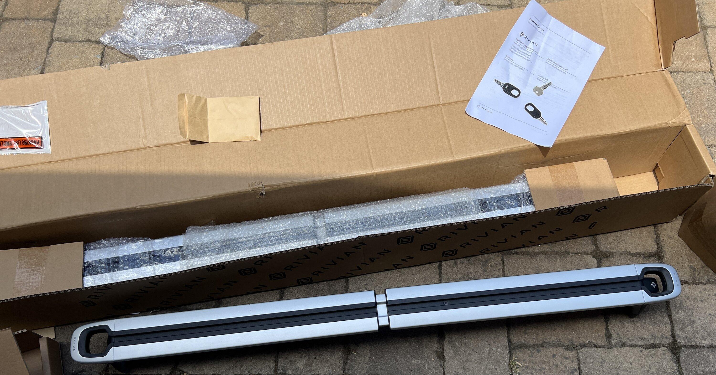 Rivian R1T R1S Factory cargo cross bars (new) IMG_6962