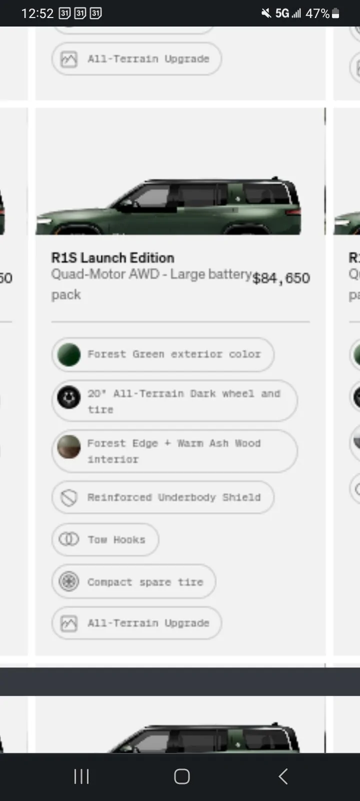 Rivian R1T R1S R1S Shop access live with lots of inventory! Screenshot_20230602_125234_Chrom