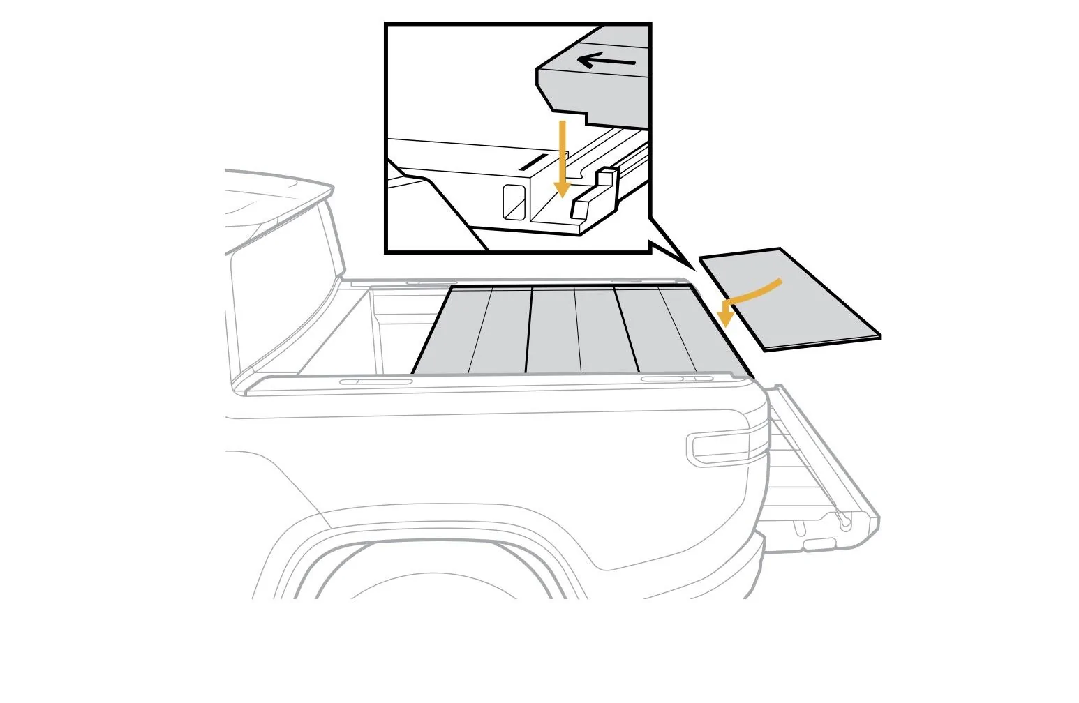 Rivian R1T R1S R1T Manual Tonneau Cover Guide Posted manual tonneau bed cover guide Rivian R1T