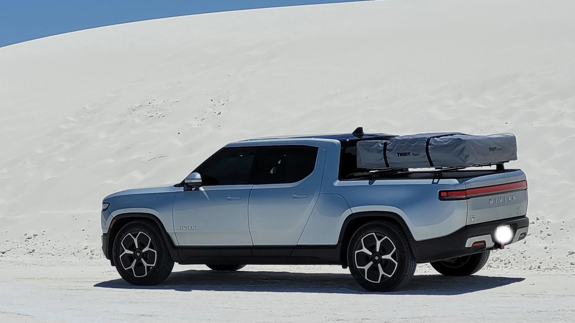 Rivian R1T R1S 700 mile road trip with R1S Rooftop Tent -- efficiency / range numbers 20230510_124335