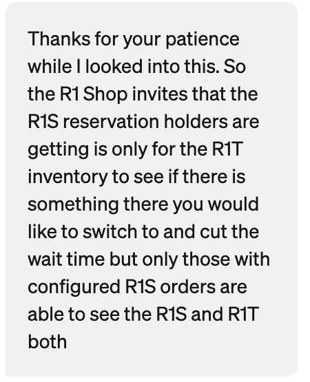 Rivian R1T R1S R1S Shop access live with lots of inventory! Screenshot 2023-06-05 at 9.07.05 AM