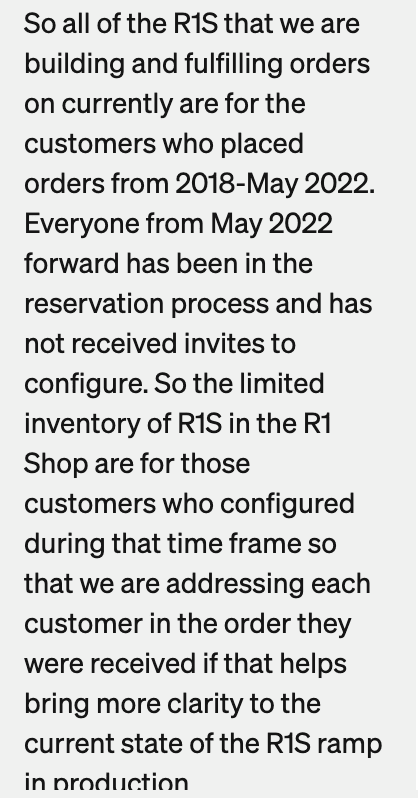 Rivian R1T R1S R1S Shop access live with lots of inventory! Screenshot 2023-06-05 at 9.09.33 AM