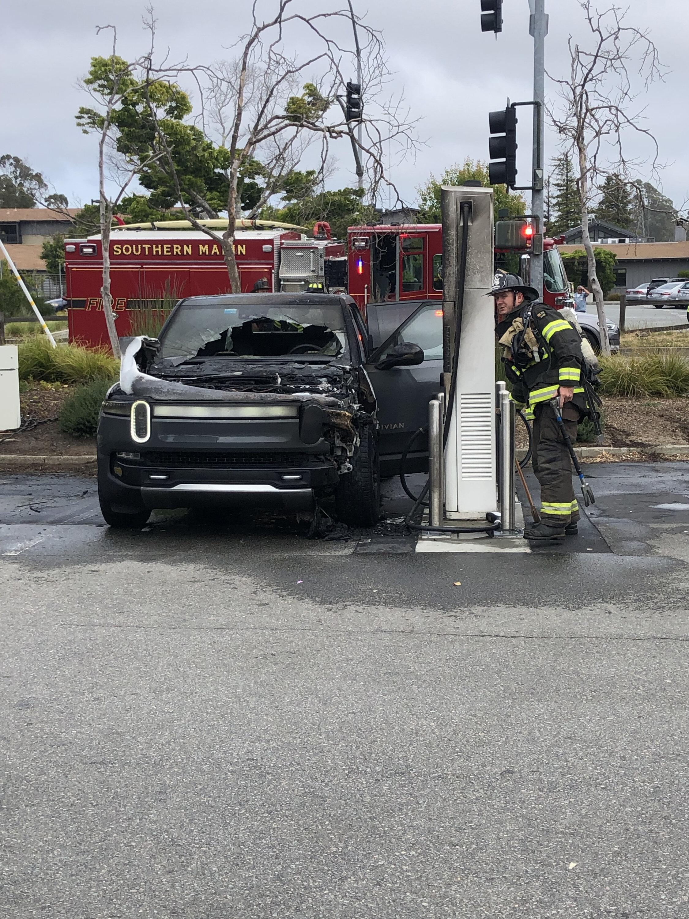 Rivian R1T R1S Electrify America burns a Rivian down IMG-5033