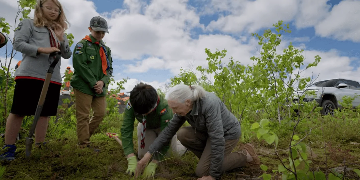 Rivian R1T R1S Rivian Parters on Sustainable Production of Jane Goodall Documentary 1686096052406
