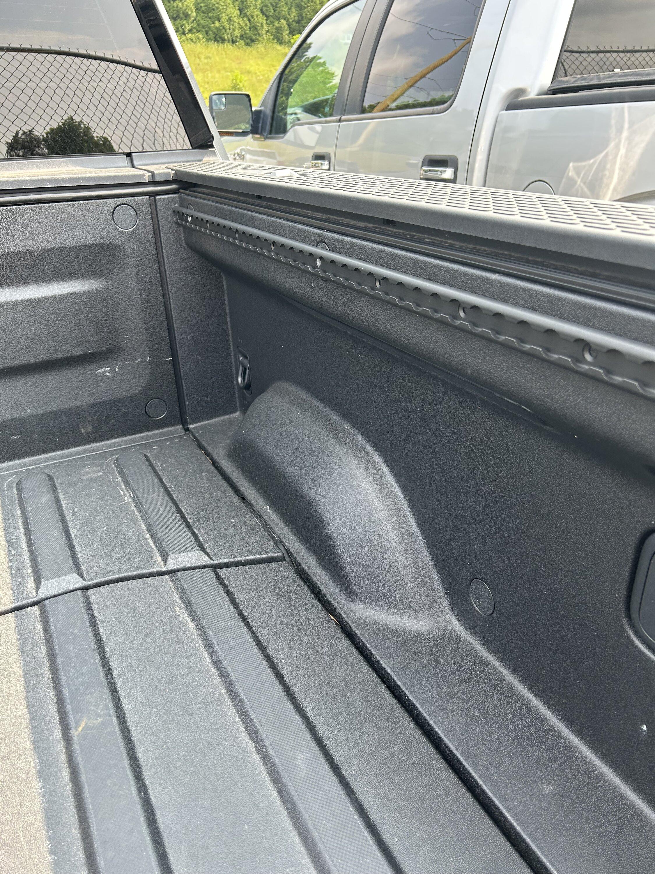 Rivian R1T R1S JEBINC’s bitchin’ no rails tie downs mod! IMG_1434