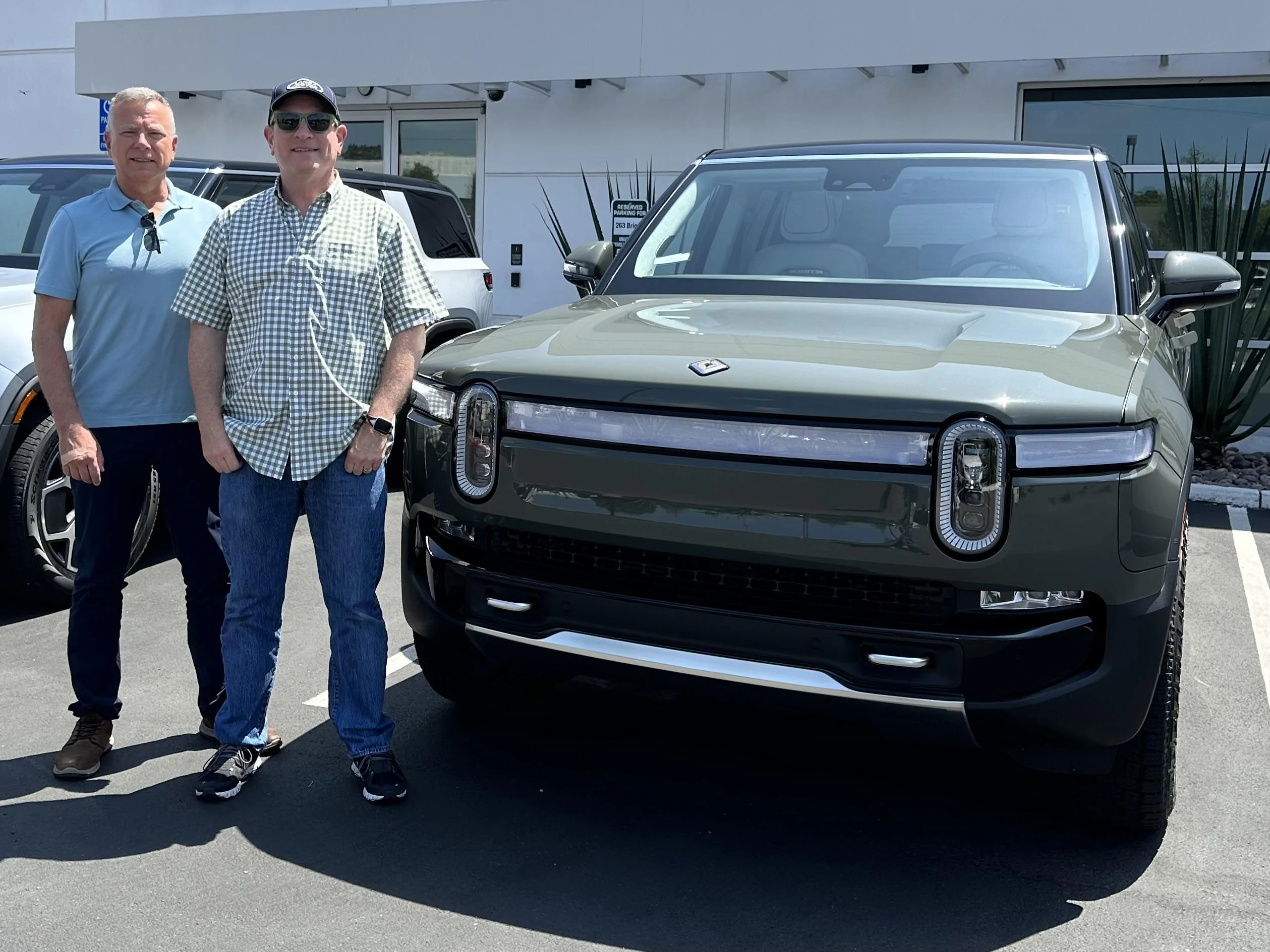 Rivian R1T R1S If you’re taking delivery… hope yours goes as well as ours did! IMG_2327