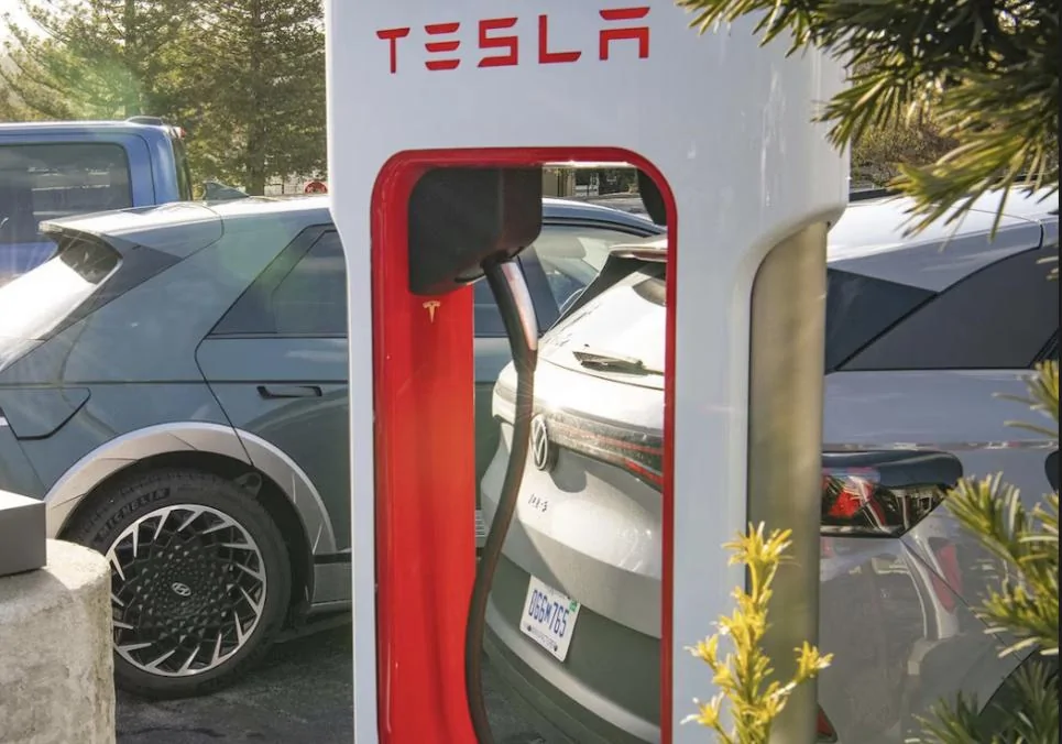 Rivian R1T R1S Tesla charger locations with magic dock IMG_3655