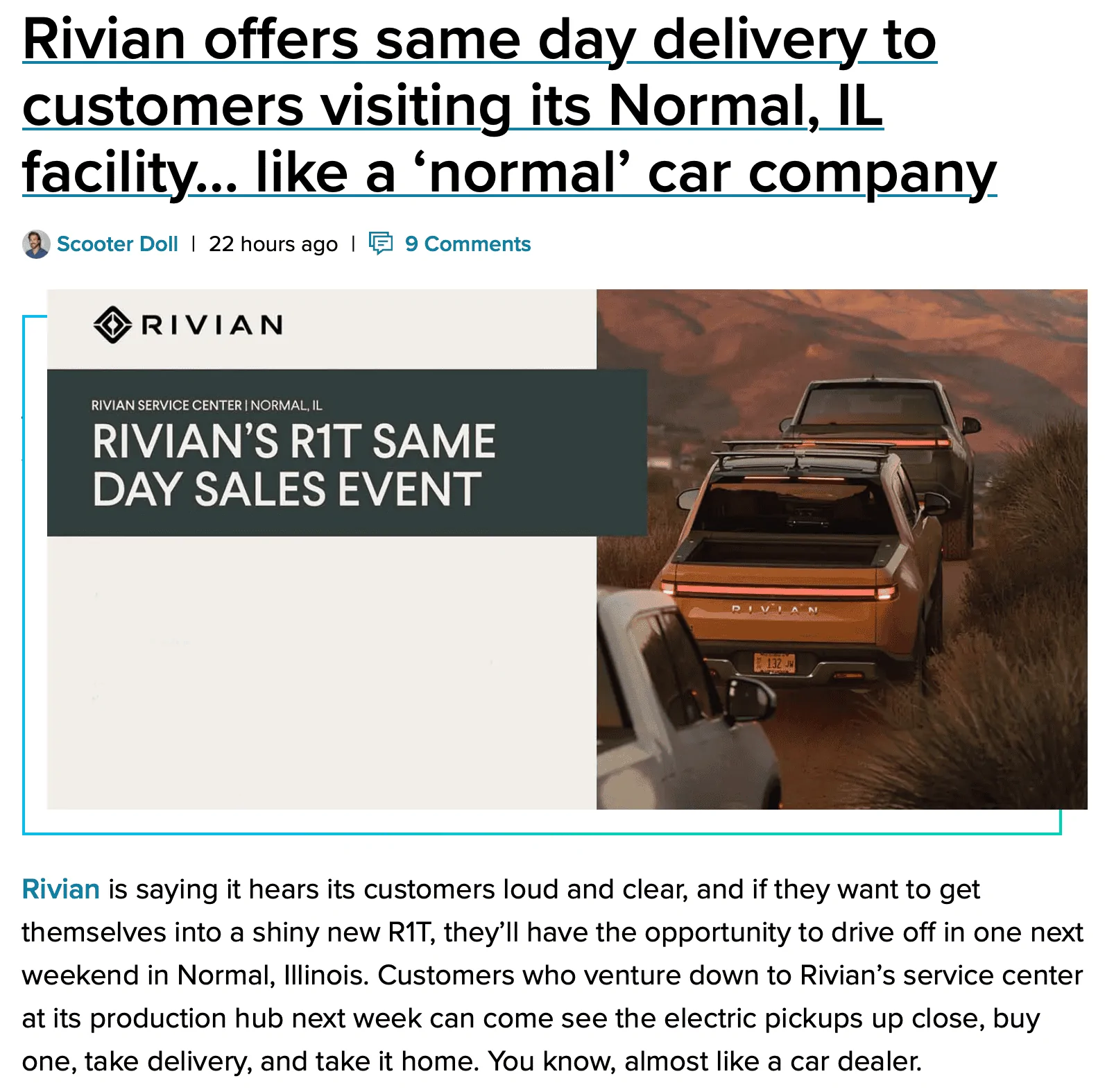Rivian R1T R1S Rivian May Lose Nasdaq 100 Spot After 90% Selloff, JPMorgan Says 1686415772912