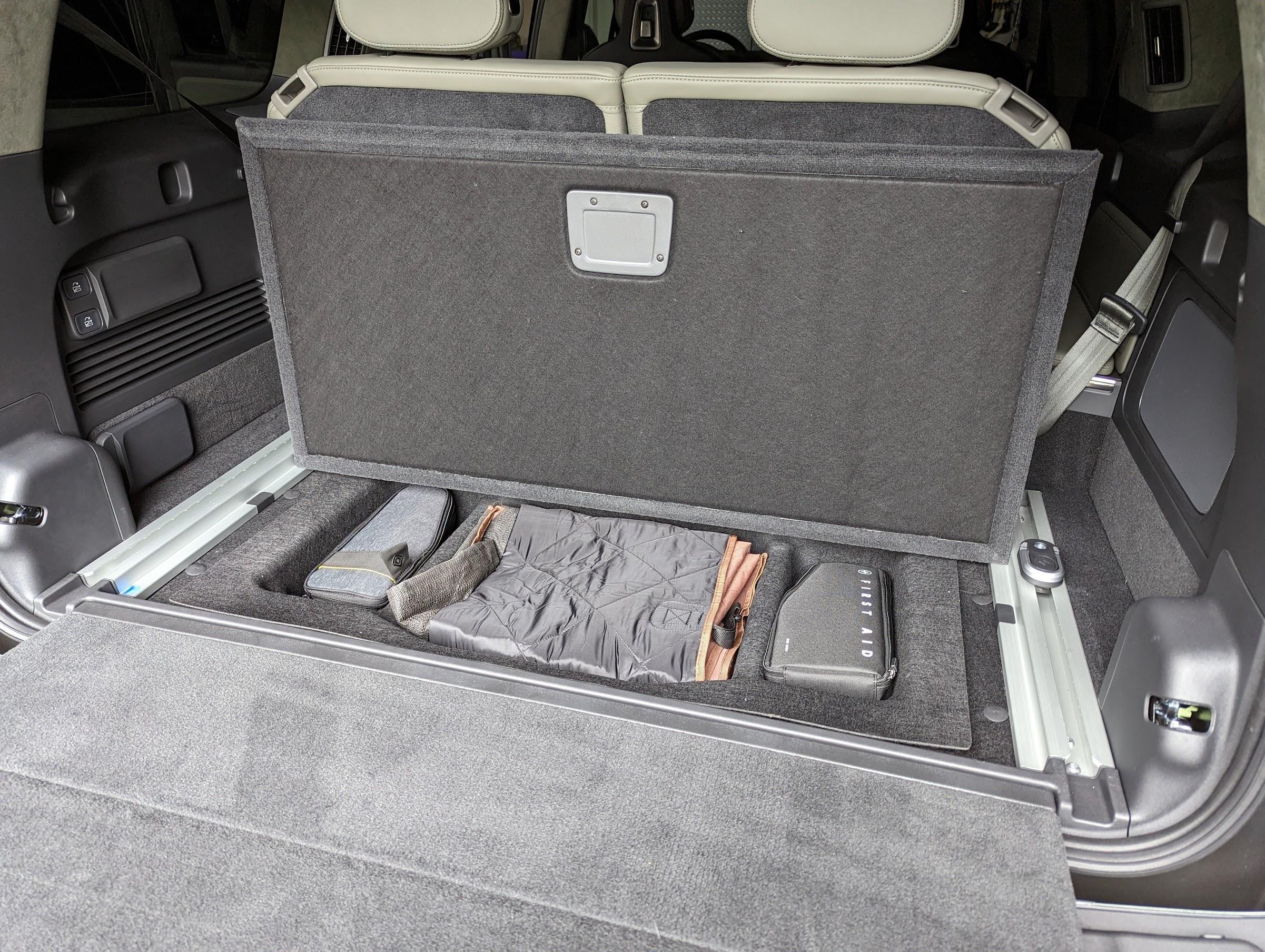 Rivian R1T R1S Rear cargo liner for R1S? liner stowed