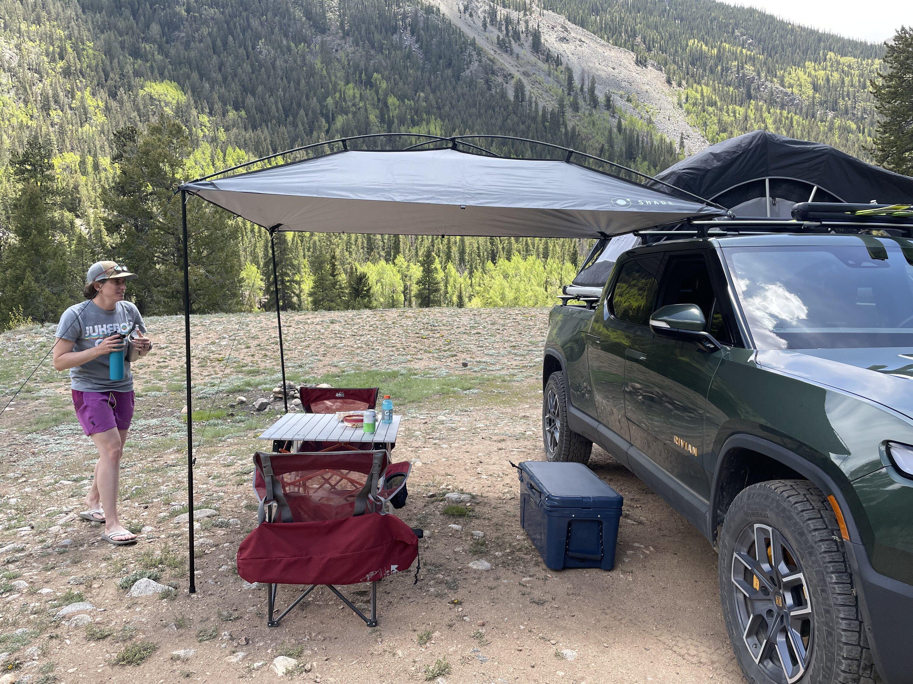 Rivian R1T R1S Moonshade awning installed IMG_0687