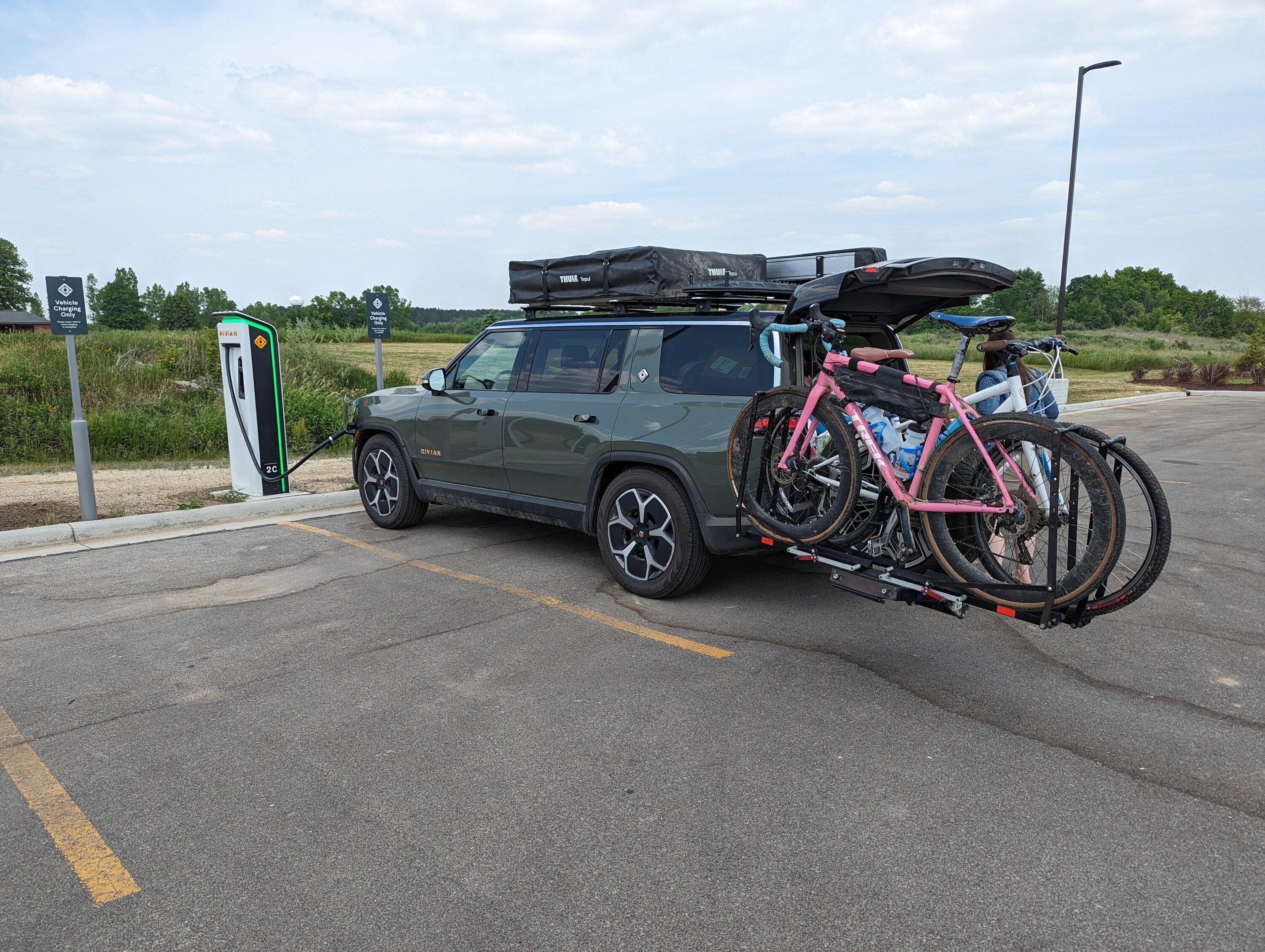 Rivian R1T R1S Skipped both RAN chargers on our way home today... PXL_20230609_200834231