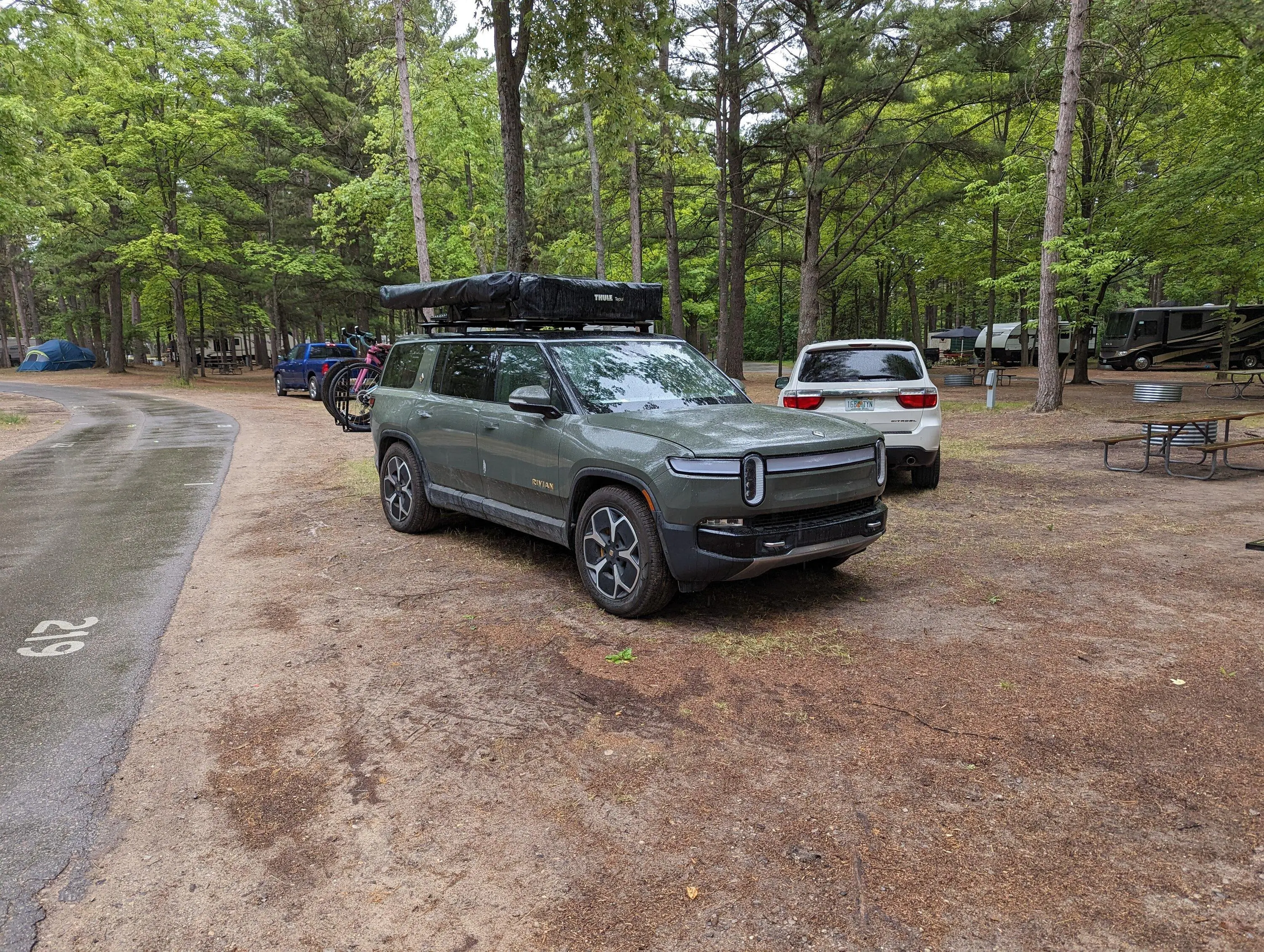 Rivian R1T R1S Skipped both RAN chargers on our way home today... PXL_20230613_151851863