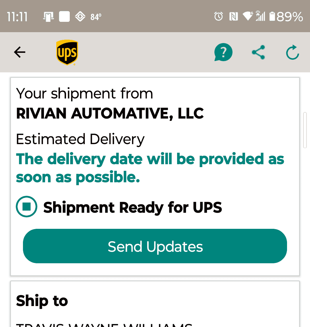 Rivian R1T R1S Manual tonneau cover for R1T has arrived! Screenshot_20230615-111151