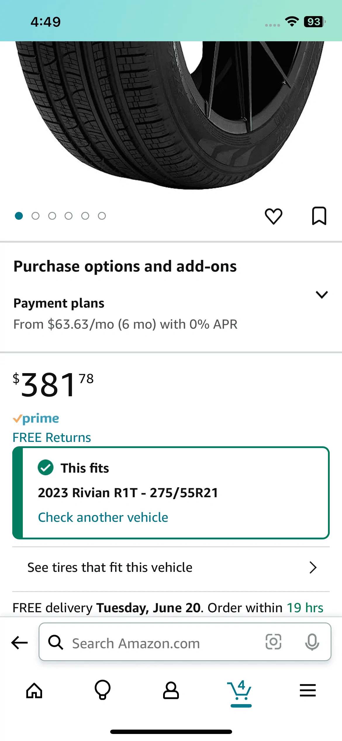 Rivian R1T R1S New 21" tire option - Michelin Defender LTX M/S 2 275/55-21 @ $380 IMG_8700