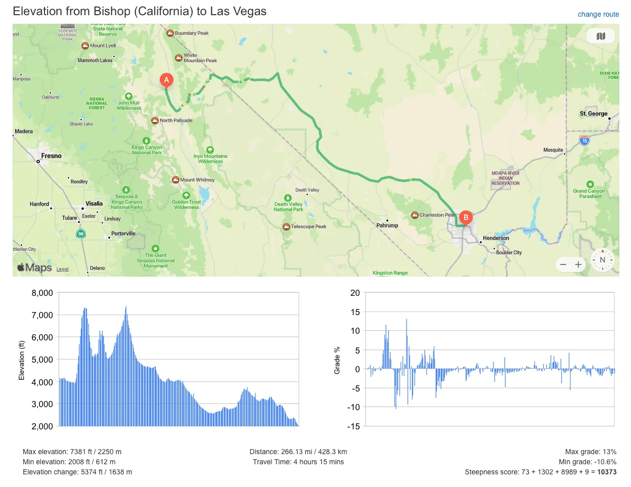 Rivian R1T R1S Vegas to Bishop, CA. Has anyone done it? Can it even be done? Screenshot 2023-06-18 at 07.48.53