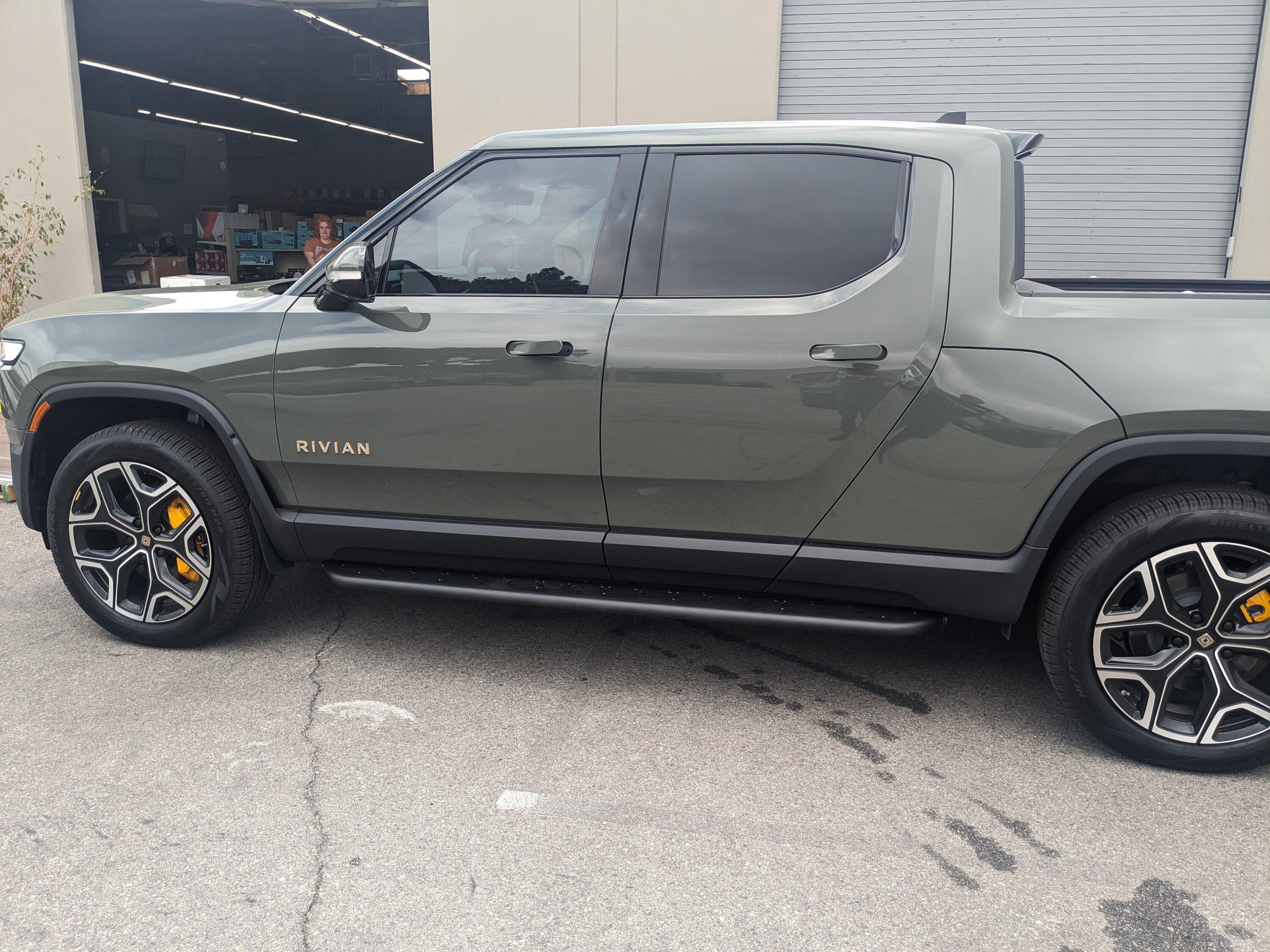 Rivian R1T R1S Introducing RMaxx Running Boards & Rock Sliders for Rivian R1T / R1S from Team 1EV PXL_20230619_182410478.MP