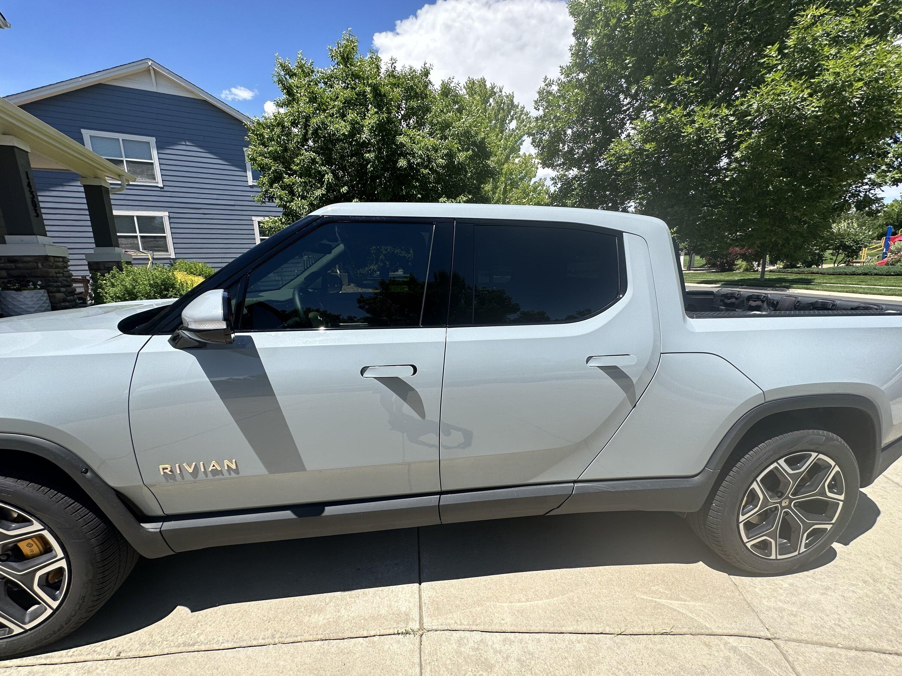 Rivian R1T R1S Window Tinting % Level Preferences IMG_2673