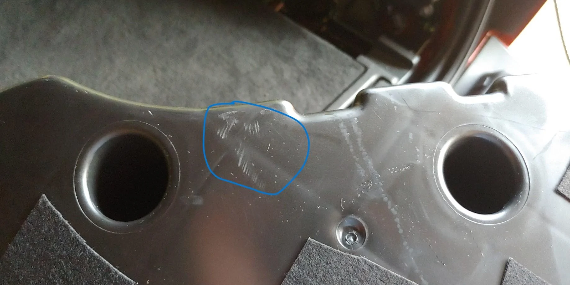Rivian R1T R1S R1S Subwoofer removal, vibration rattle fix and pics 20230624_092756