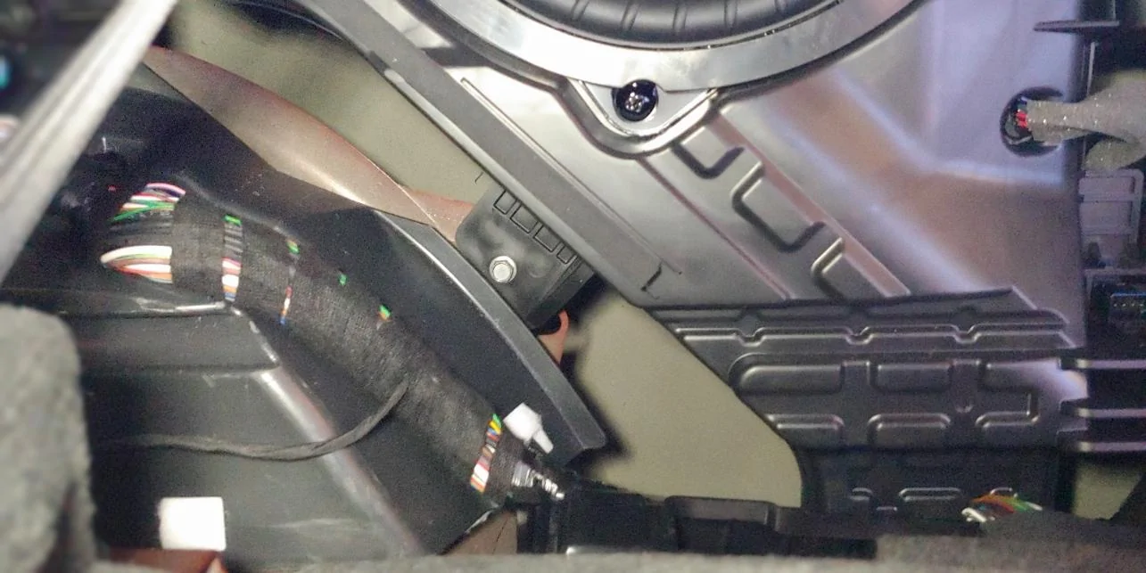 Rivian R1T R1S R1S Subwoofer removal, vibration rattle fix and pics 20230624_090331