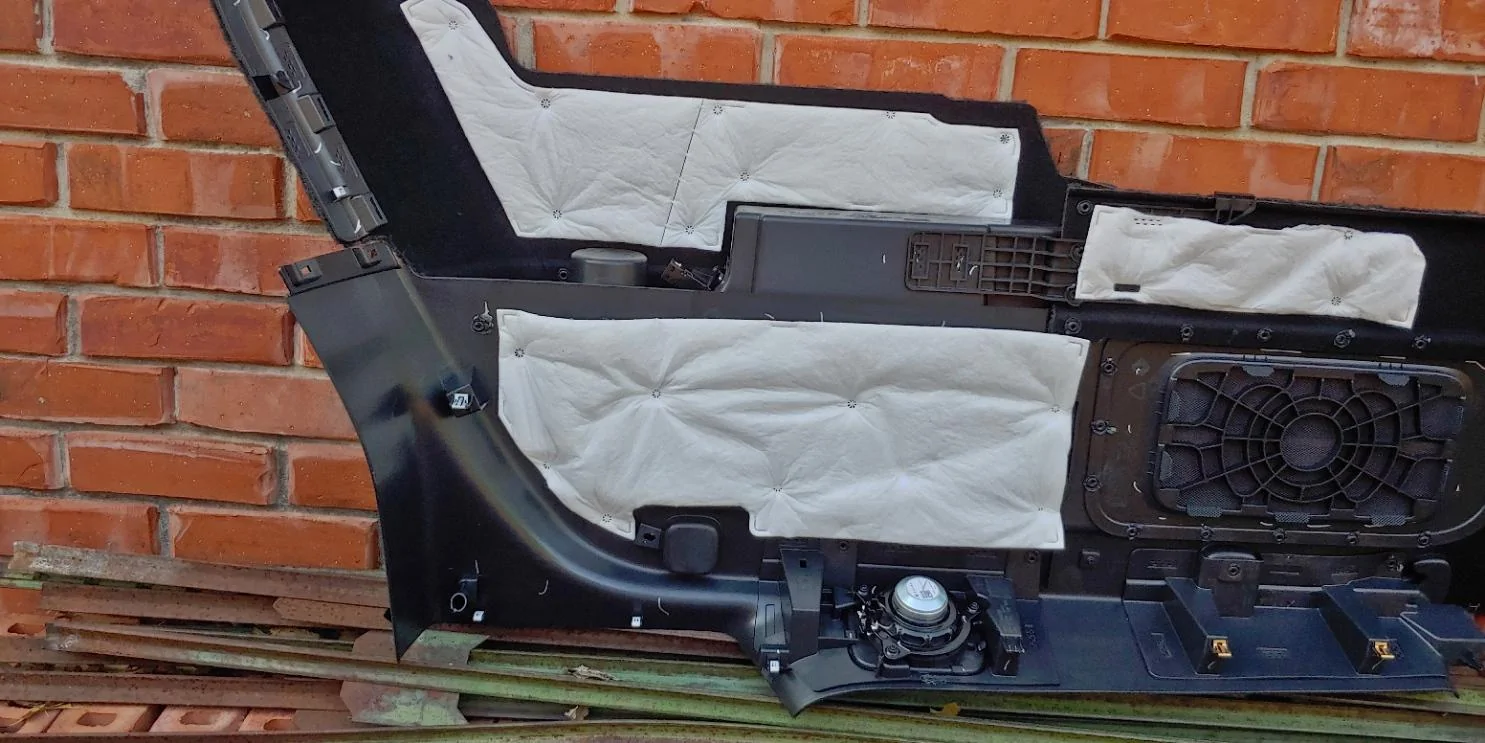 Rivian R1T R1S R1S Subwoofer removal, vibration rattle fix and pics 20230624_082714_HDR