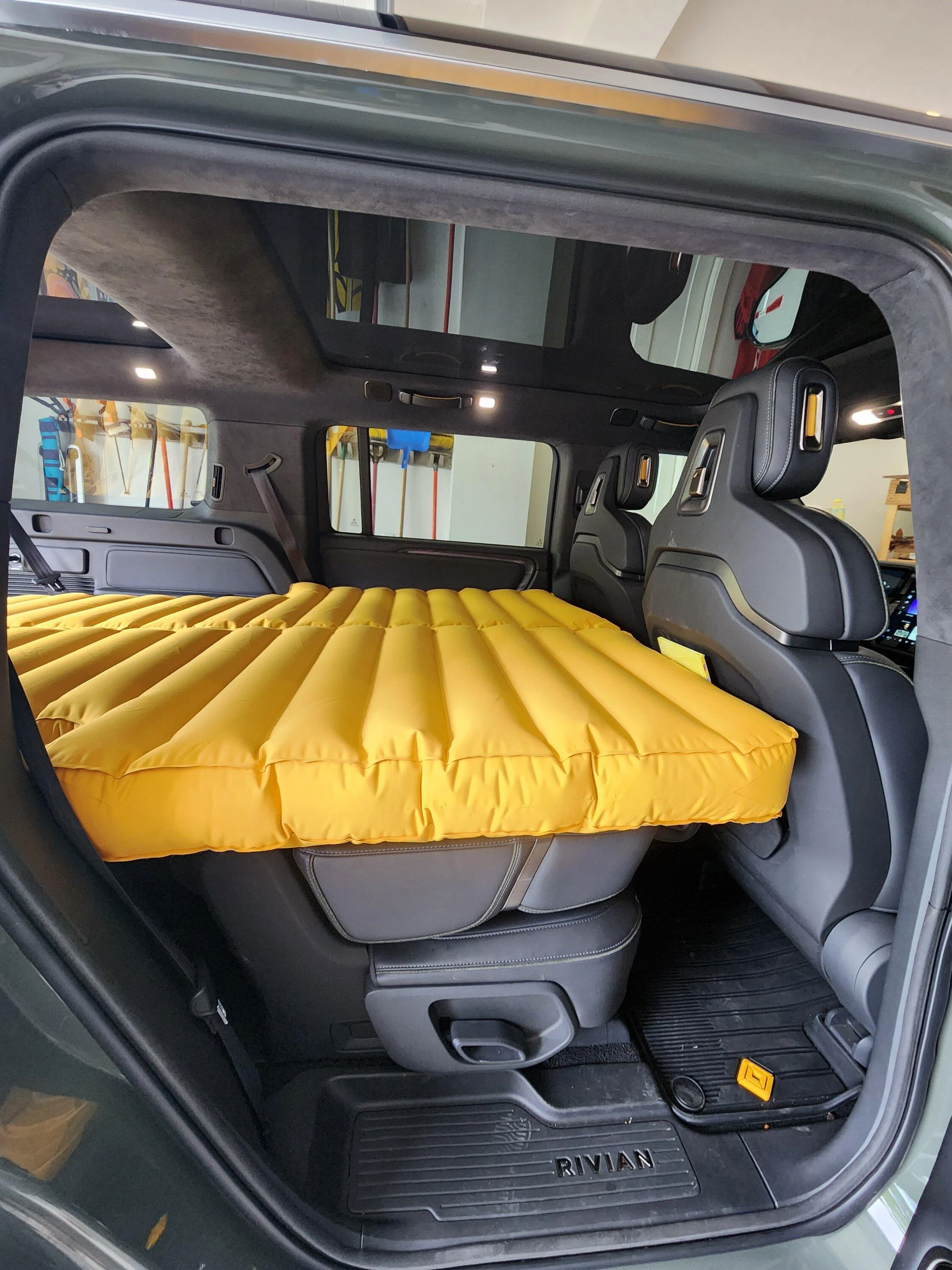Rivian R1T R1S R1S car camping air mattress recommendations? 20230619_165203
