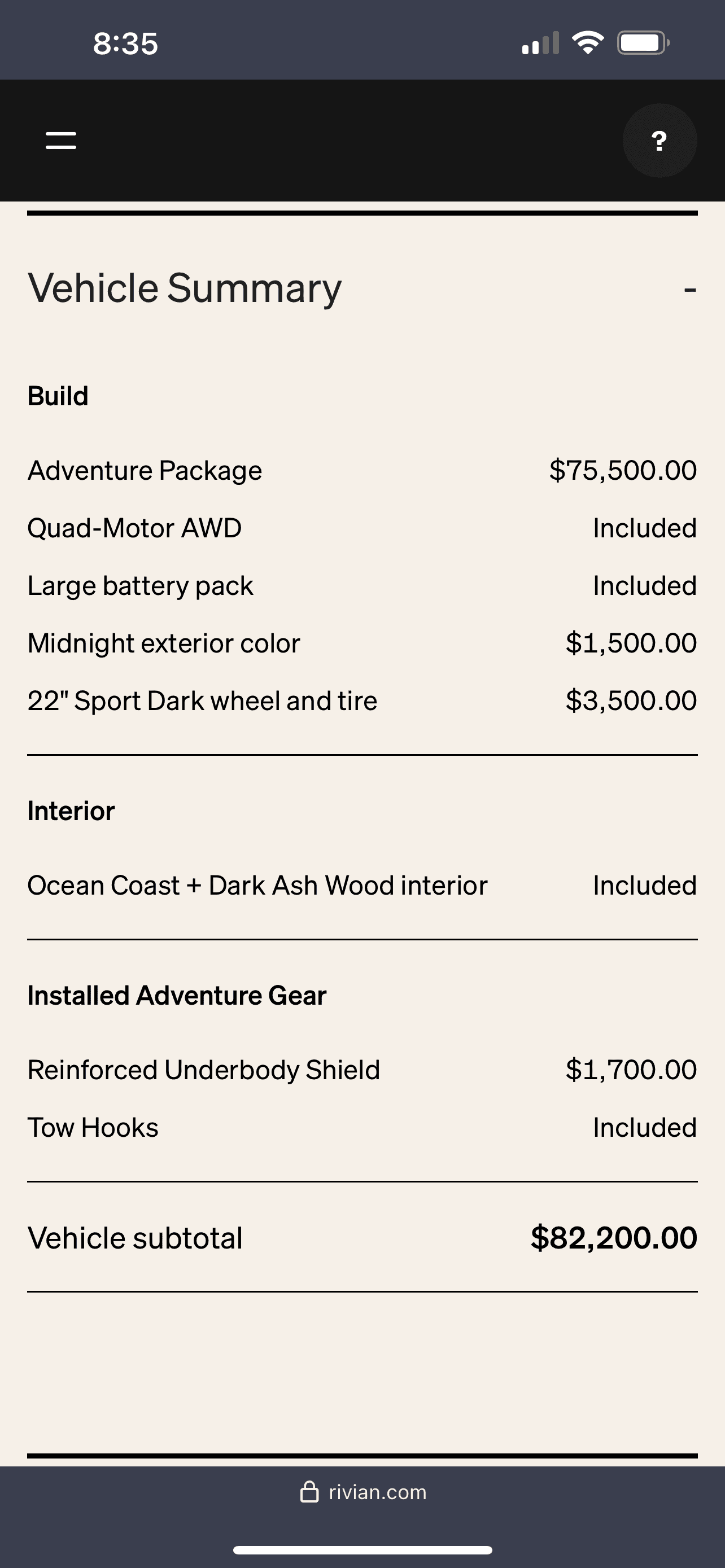 Rivian R1T R1S I need preorder pricing IMG_3917