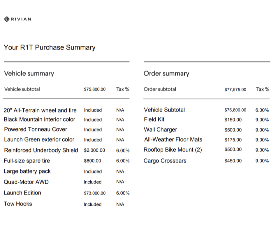 Rivian R1T R1S I need preorder pricing Screenshot_20230625-075723
