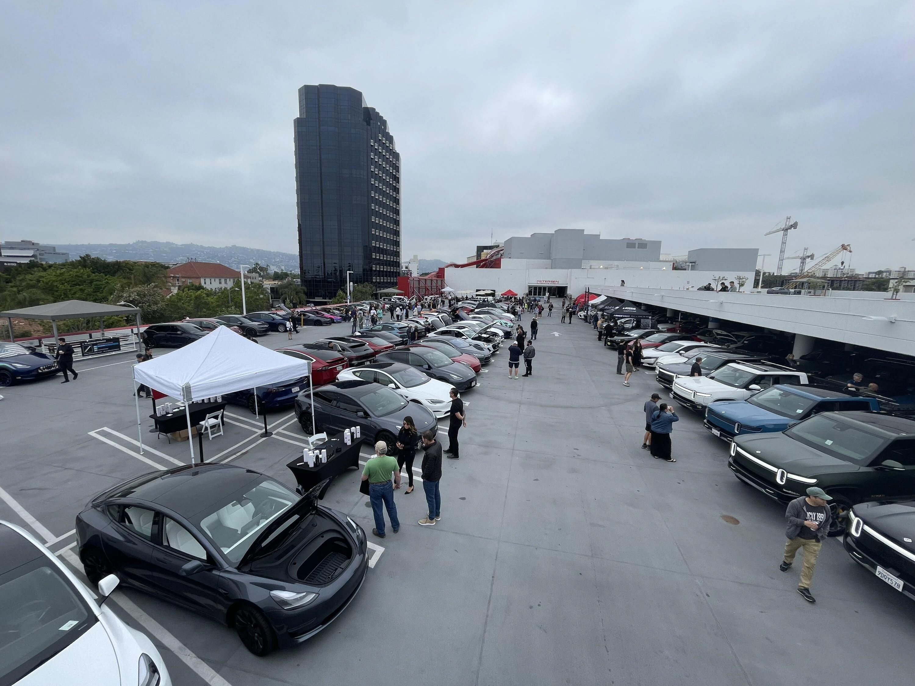 Rivian R1T R1S Video: Petersen Museum's Inaugural All EV Cruise-in Sees Good Rivian Turnout IMG_1169
