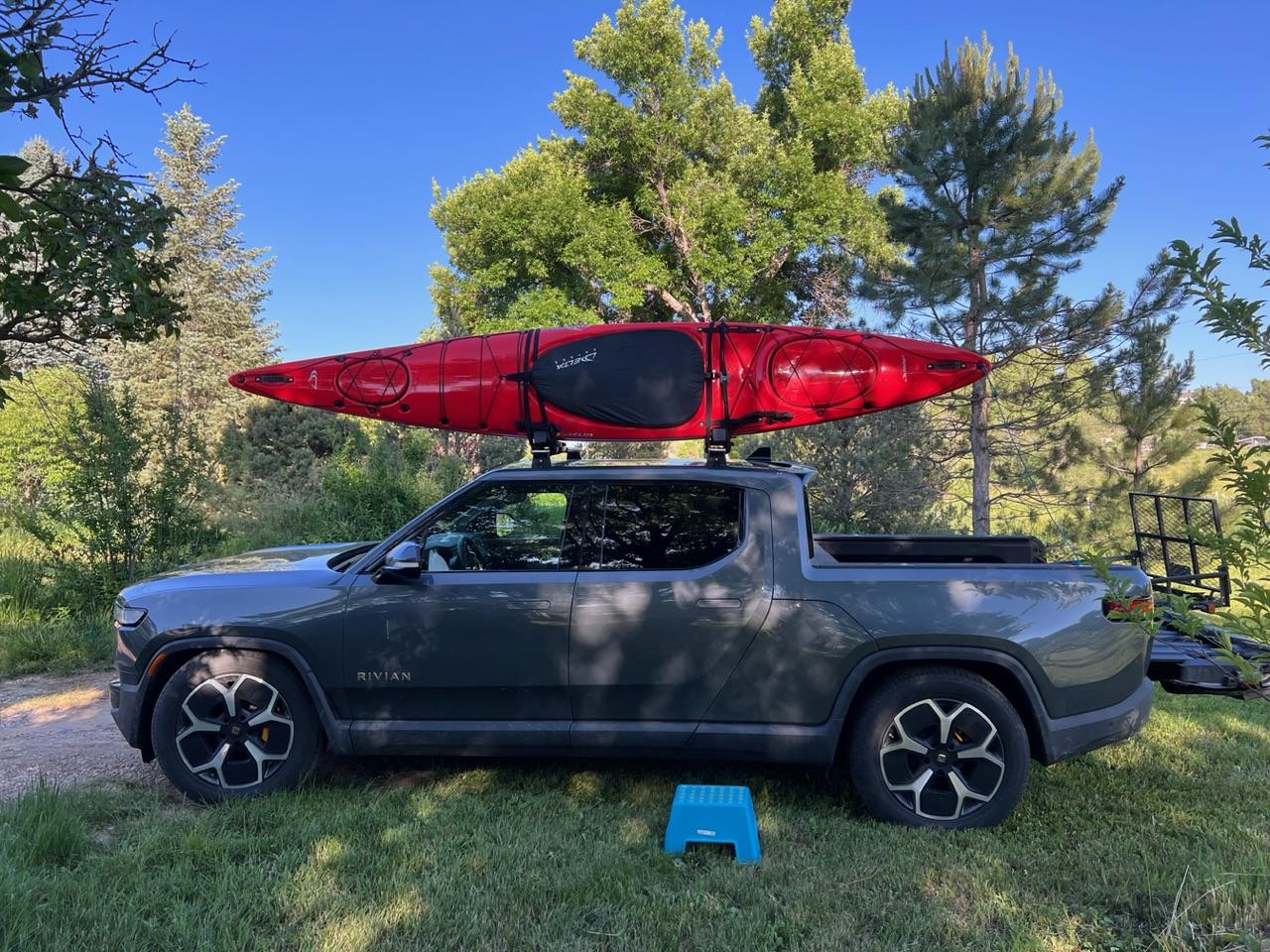 Rivian R1T R1S Kayak Transport IMG_7280