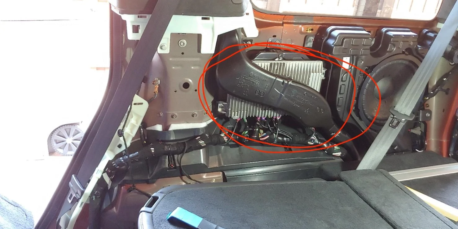 Rivian R1T R1S R1S Subwoofer removal, vibration rattle fix and pics 20230624_082915