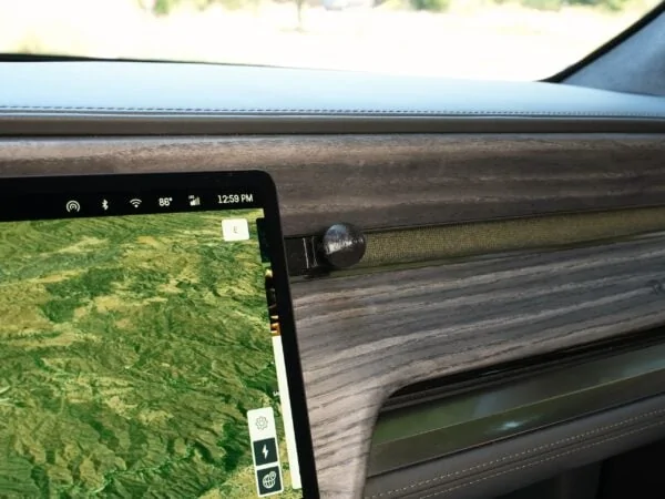 Rivian R1T R1S Radar Detector / Accessories Dash Mount Setup for Rivian R1T / R1S - Quick, Easy, and Removable DSC01498-600x450
