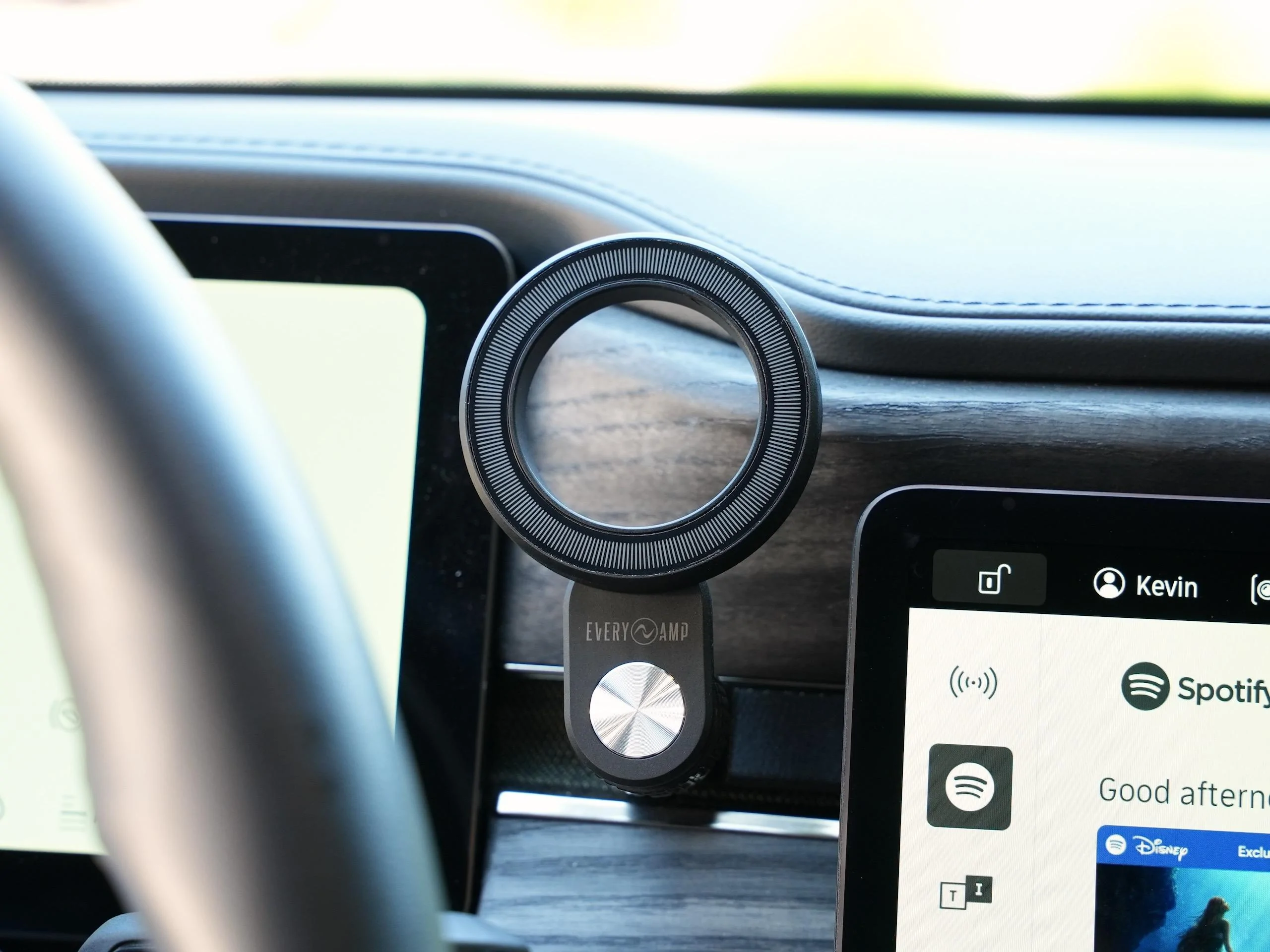 Rivian R1T R1S Mounting a cell phone.  Has anyone done it? DSC01489