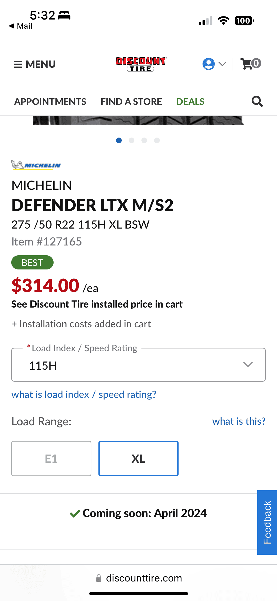 Rivian R1T R1S New Michelin Defender LTX M/S2 coming soon IMG_6287