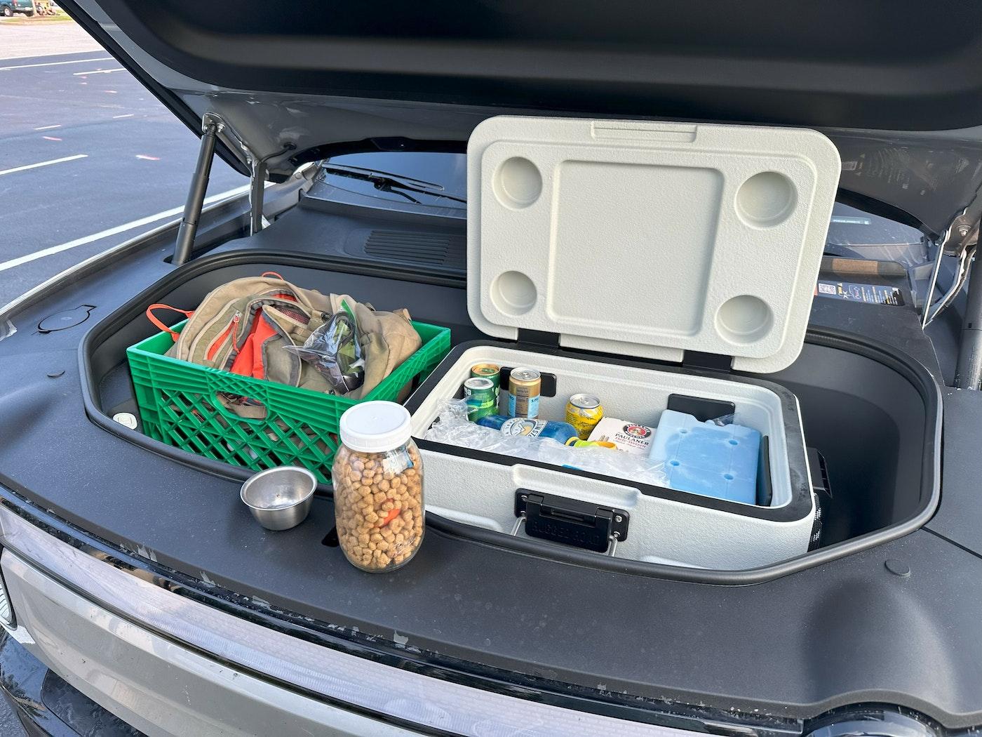 Rivian R1T R1S Rugged Road 45 - the (almost) perfect Frunk Cooler - my review IMG_4328.jpg?ixlib=rails-4.2
