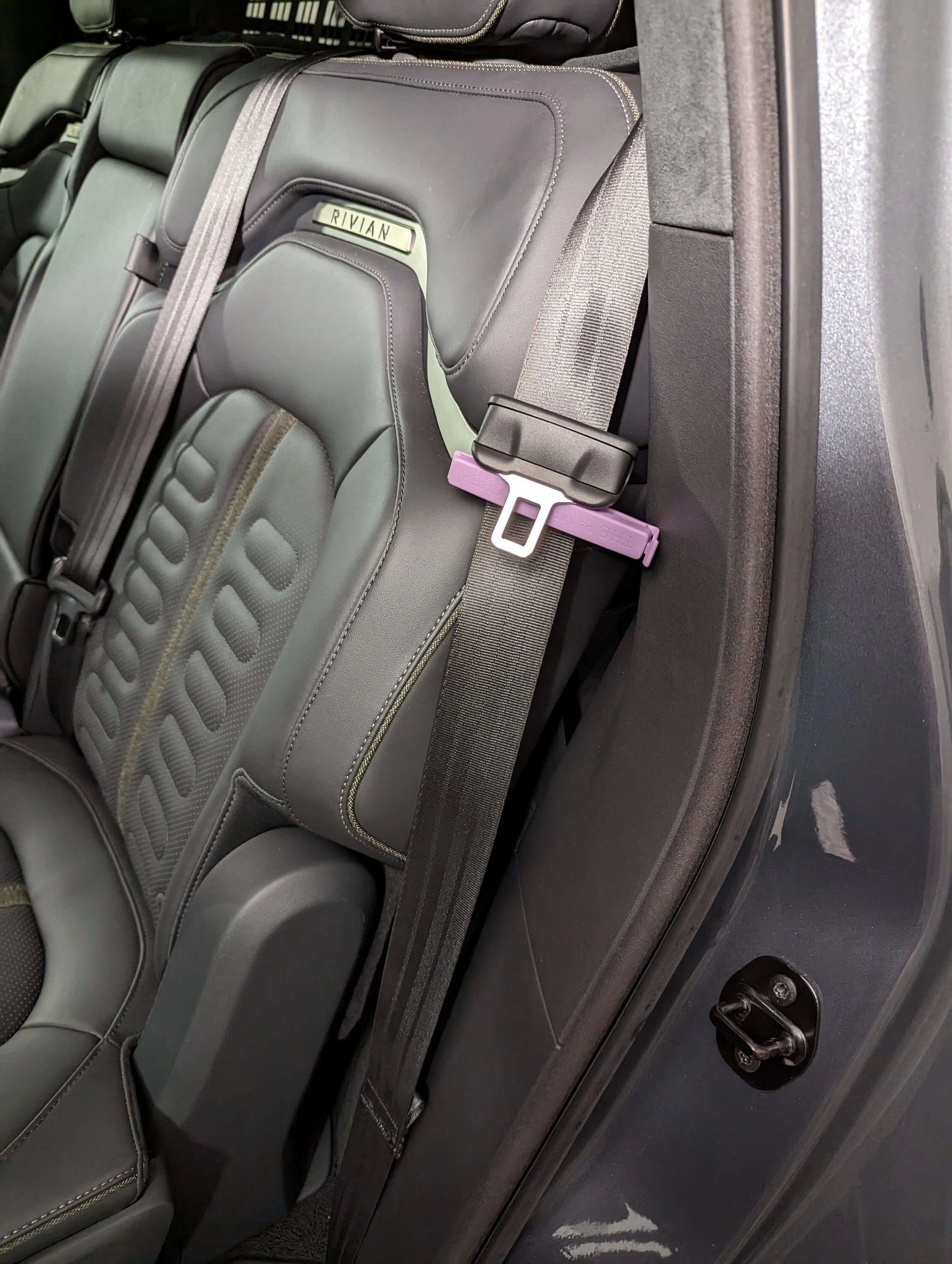 Rivian R1T R1S My R1S both damaged @ inside door panel -- Design flaw? bag_clip_improv