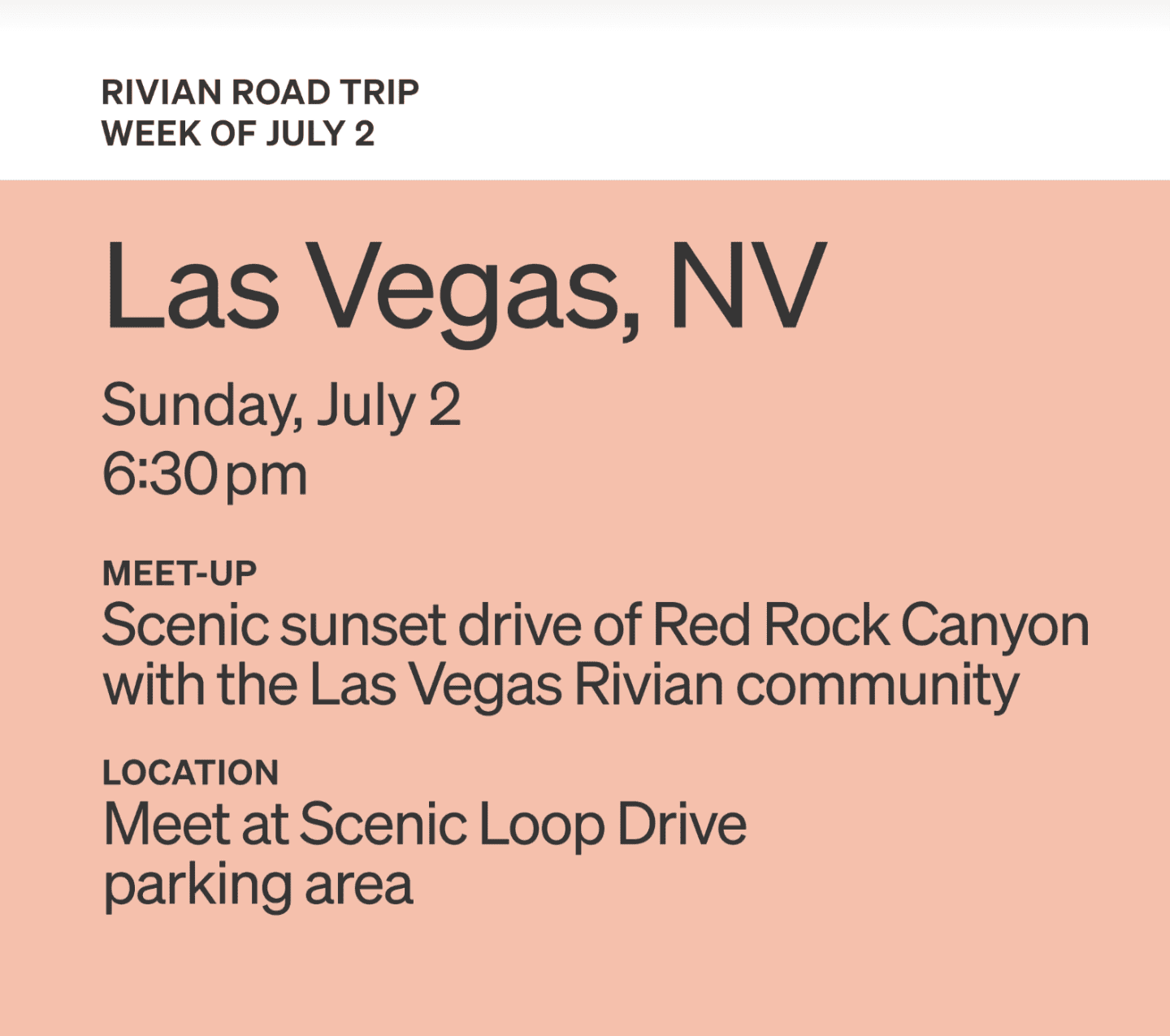 Rivian R1T R1S Rivian Official Events: Las Vegas (July 2) and Salt Lake City (July 9th) Screenshot_20230702-092627