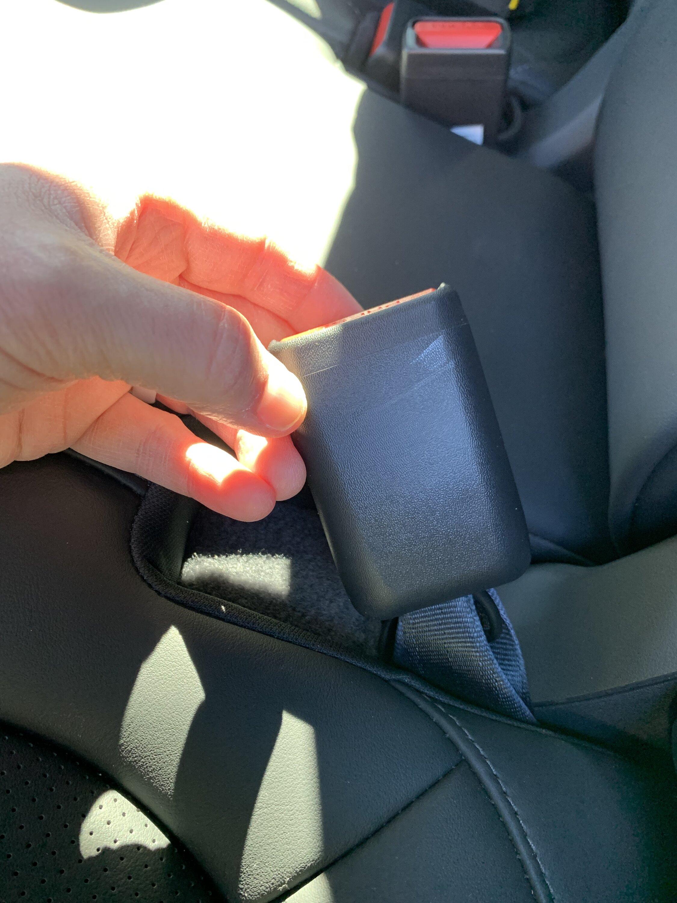 Rivian R1T R1S Car seat buckle backwards? IMG_0502