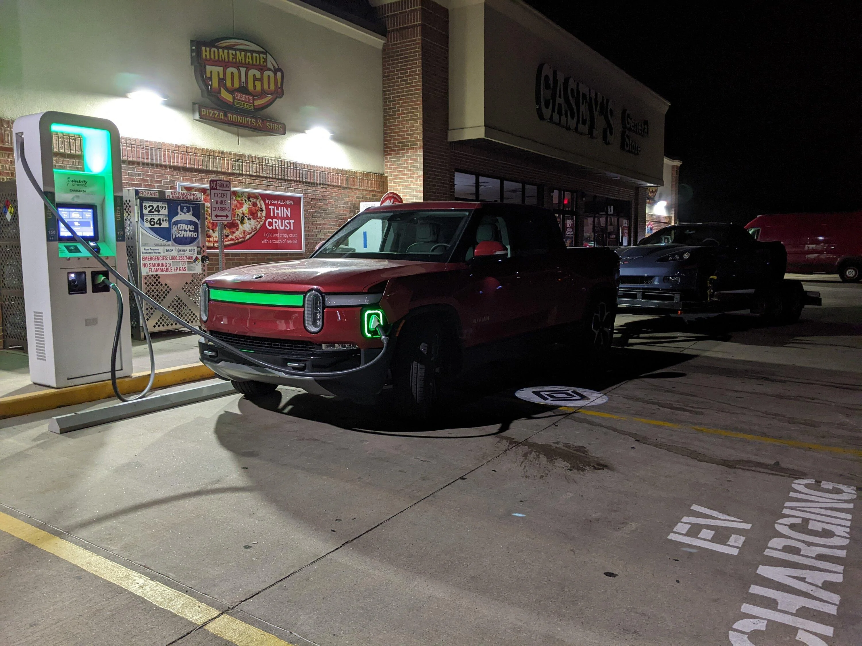 Rivian R1T R1S I towed a car trailer over 1800 miles with my R1T PXL_20230623_032932920
