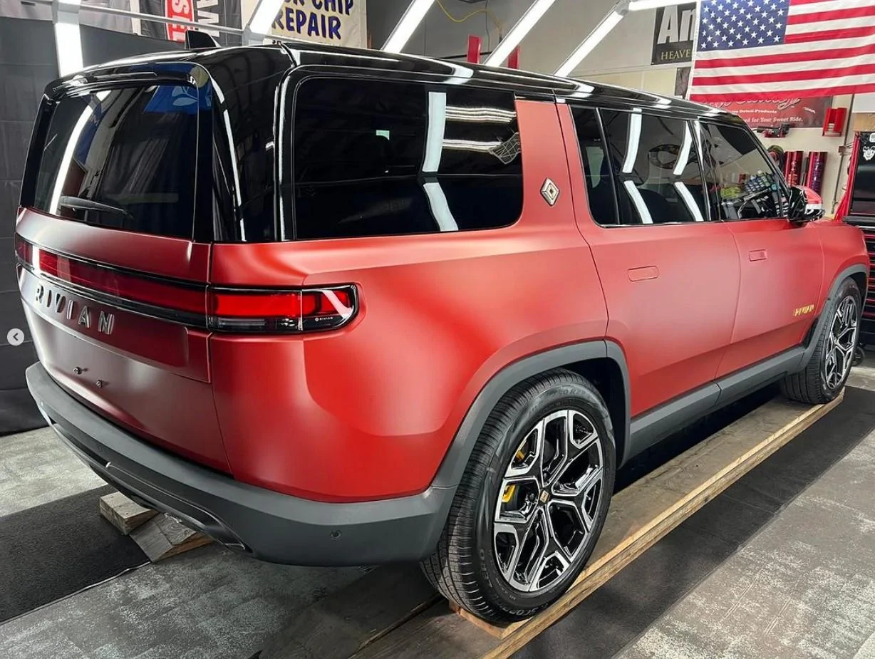 Rivian R1T R1S My Red Canyon R1S in PPF Stealth Wrap Screenshot 2023-07-03 224302