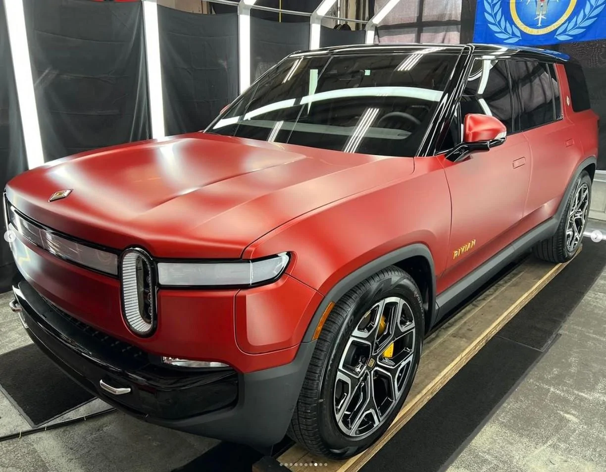 Rivian R1T R1S My Red Canyon R1S in PPF Stealth Wrap Screenshot 2023-07-03 224227