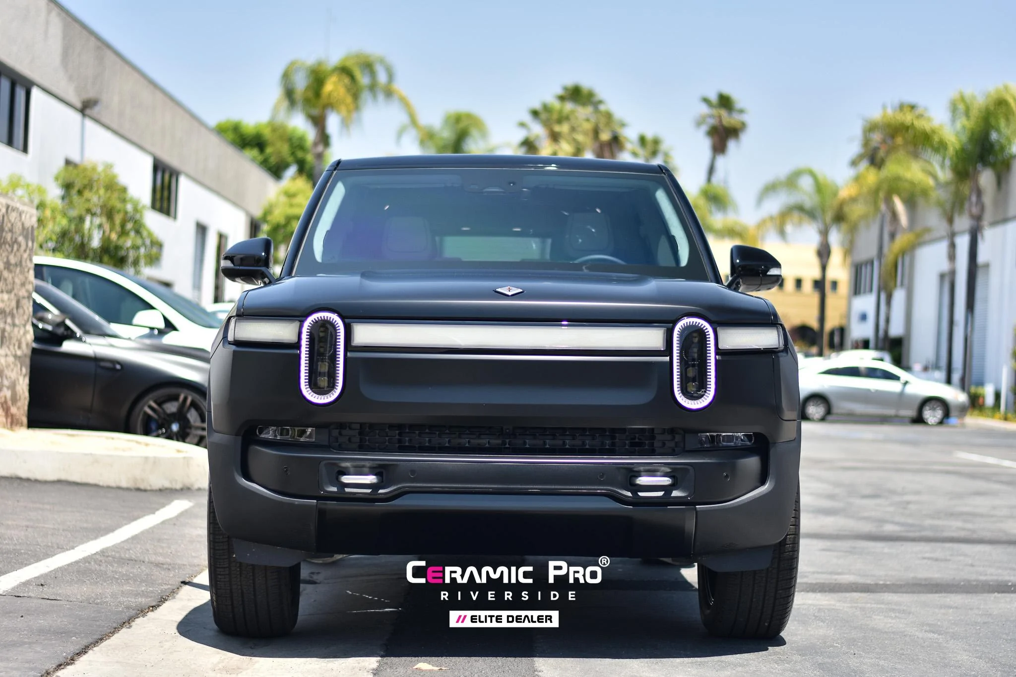 Rivian R1T R1S R1S(tealth) - KAVACA PPF Matte Wrap on Black R1S rivian-paint-protection-ceramic-ppf-2
